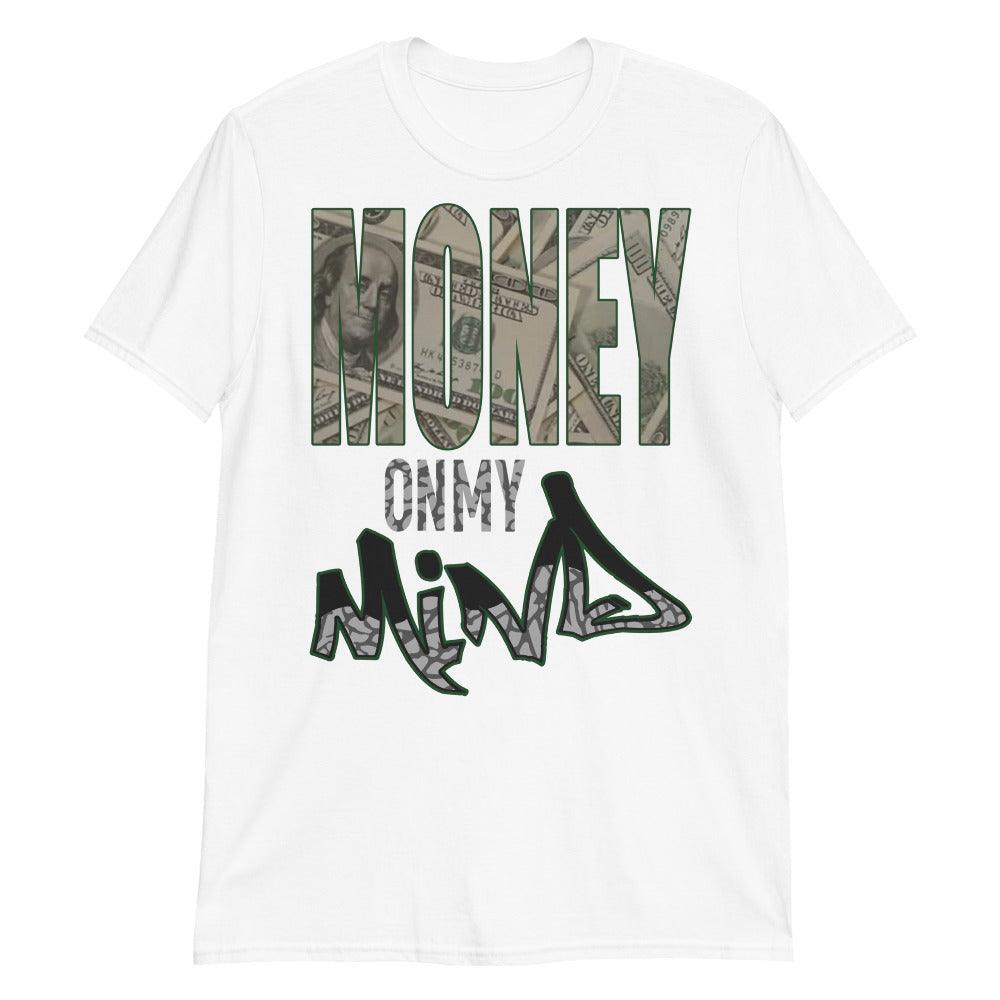 White Money On My Mind Shirt Jordan 3s Pine Green photo