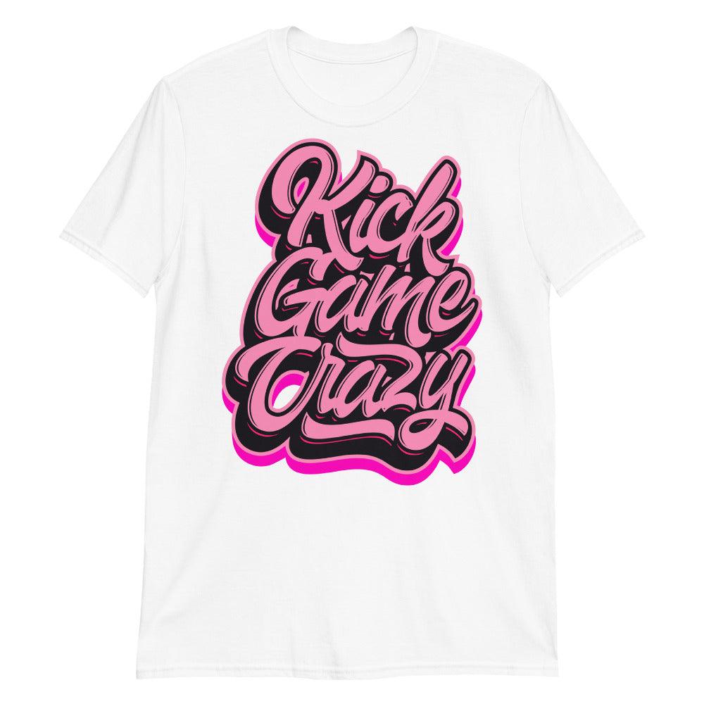 White Kick Game Crazy Shirt AJ 14 Low Shocking Pink photo