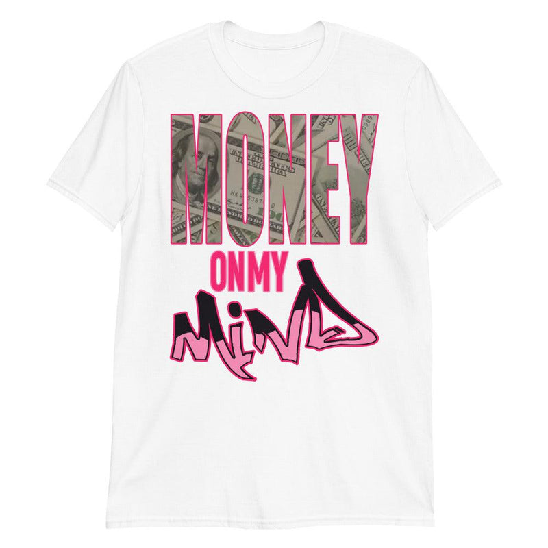 White Money On My Mind Shirt Jordan 14s Low Shocking Pink photo