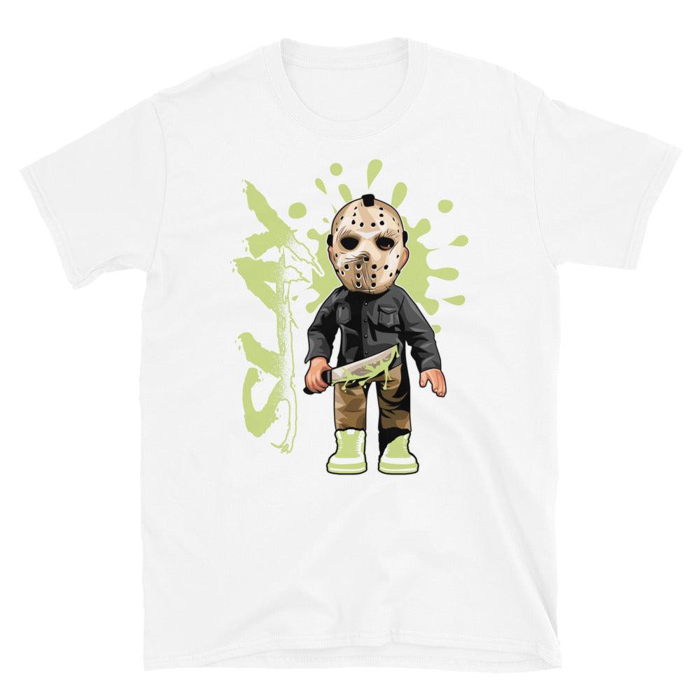White Friday the 13th Shirt AJ 1 Low Limelight photo