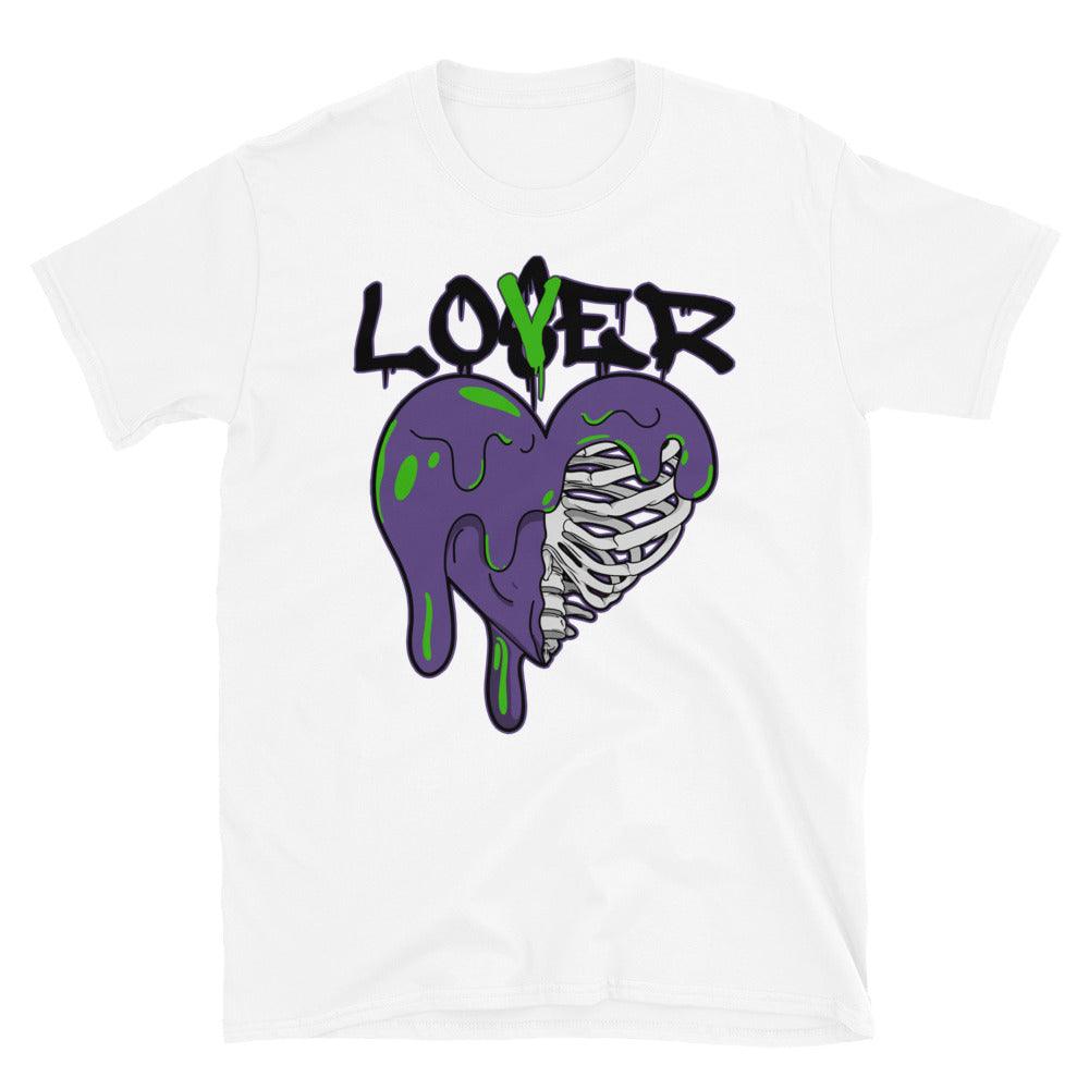 White Lover Shirt Jordan 13s Court Purple photo