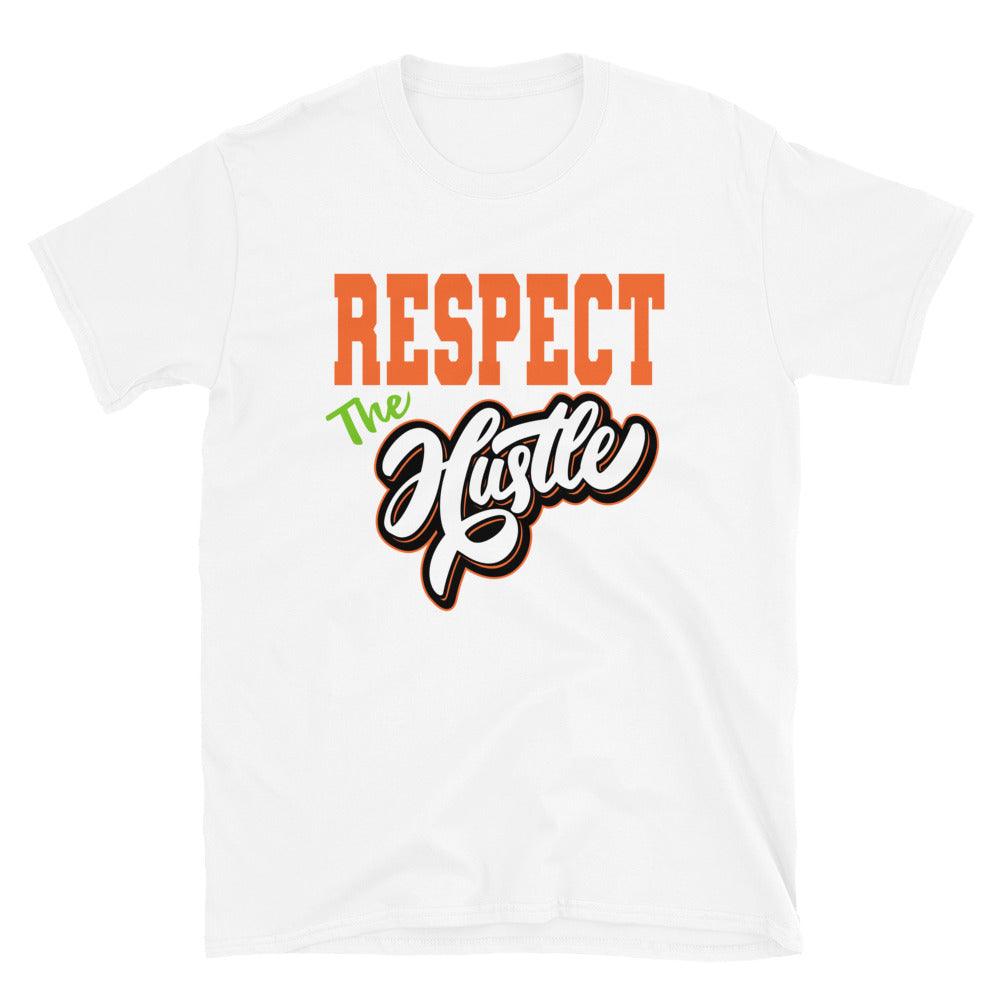 White Respect The Hustle Shirt AJ 13s Retro Starfish photo