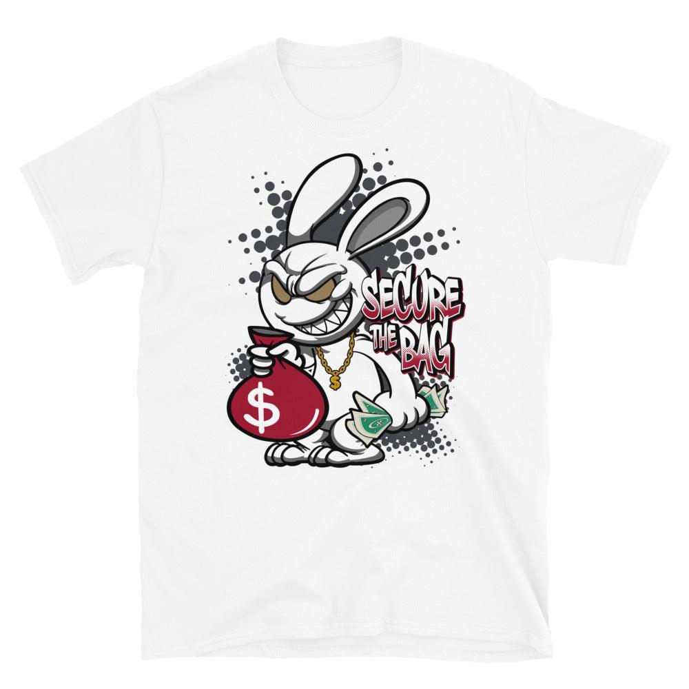 White Secure The Bag Shirt AJ 13s Red Flint photo