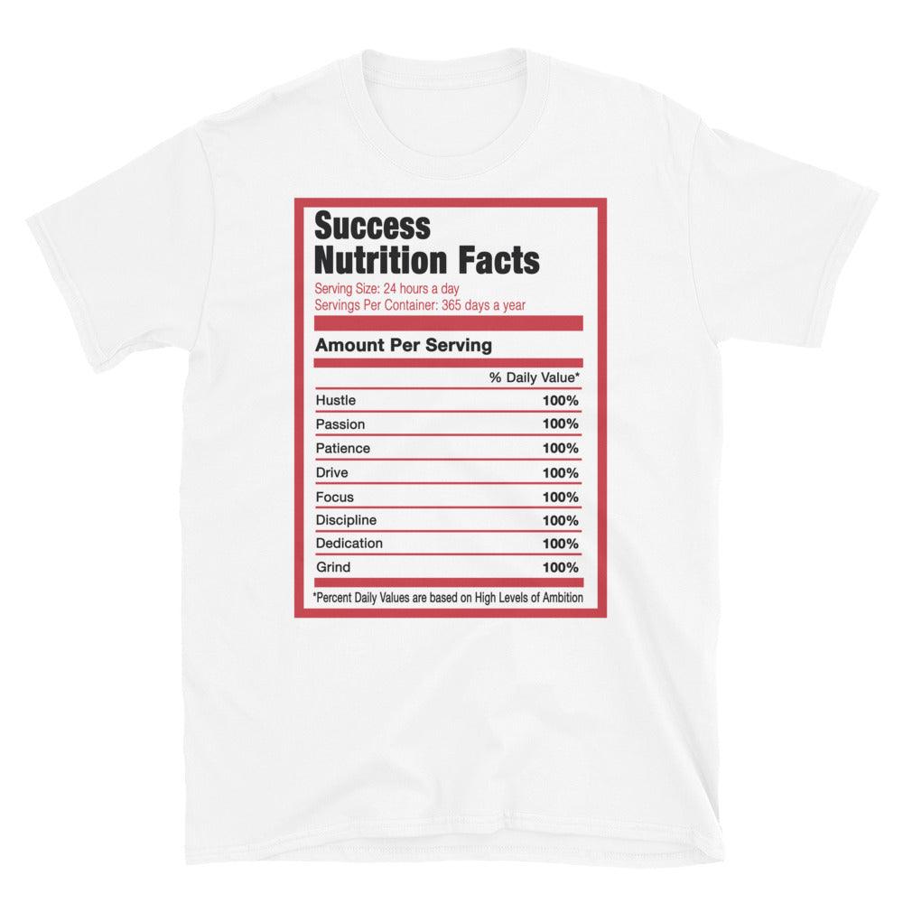 White Success Nutrition Facts Shirt AJ 5 Retro Quai 54 photo
