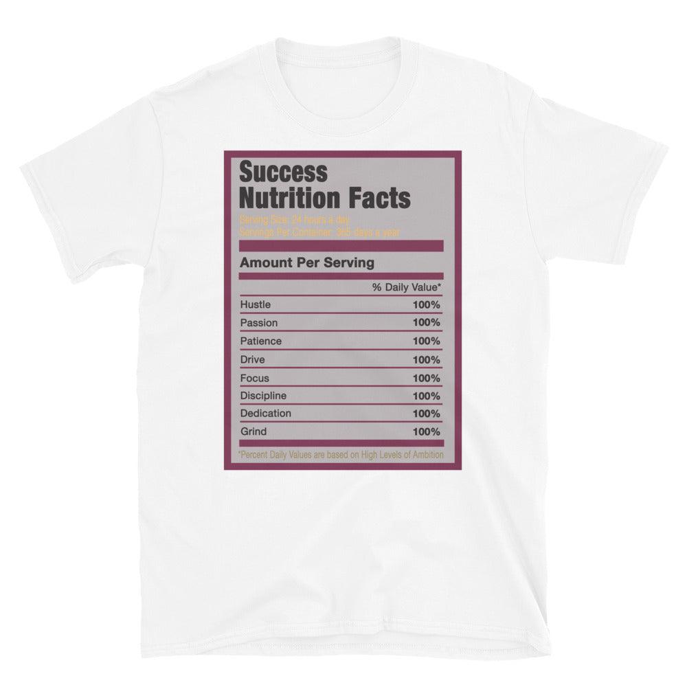White Success Nutrition Facts Shirt AJ 6 Bordeaux photo