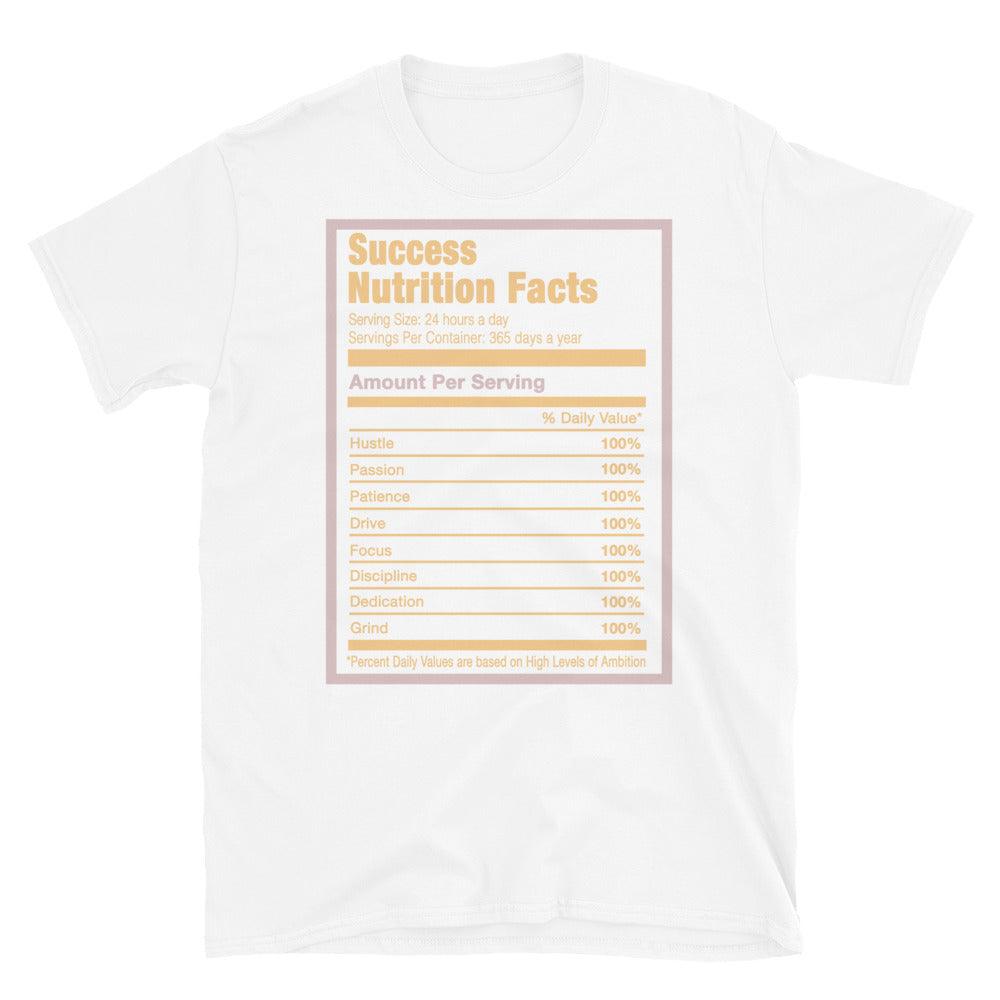 White Success Nutrition Facts Shirt AJ 6 Gold Hoops photo