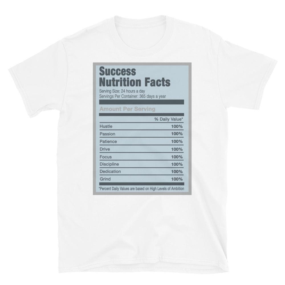 white Success Nutrition Facts Shirt AJ 5 Blue Bird photo