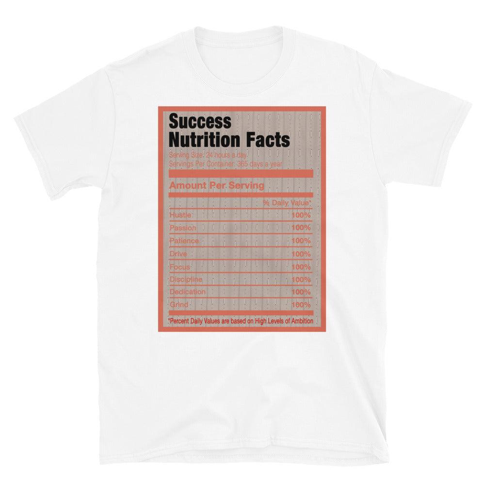 White Success Nutrition Facts Shirt AJ 14 Low Terracotta photo