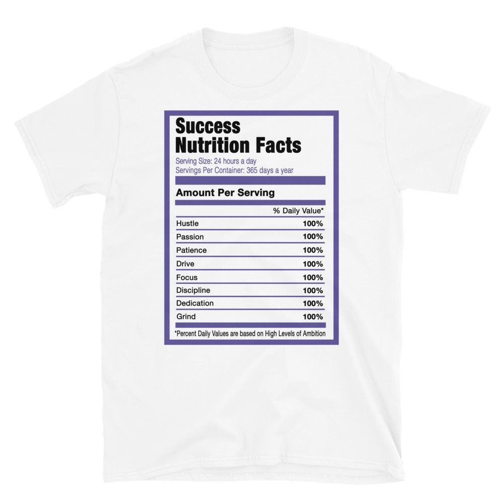 Success Nutrition Tee AJ 1 Mid White Black Purple photo