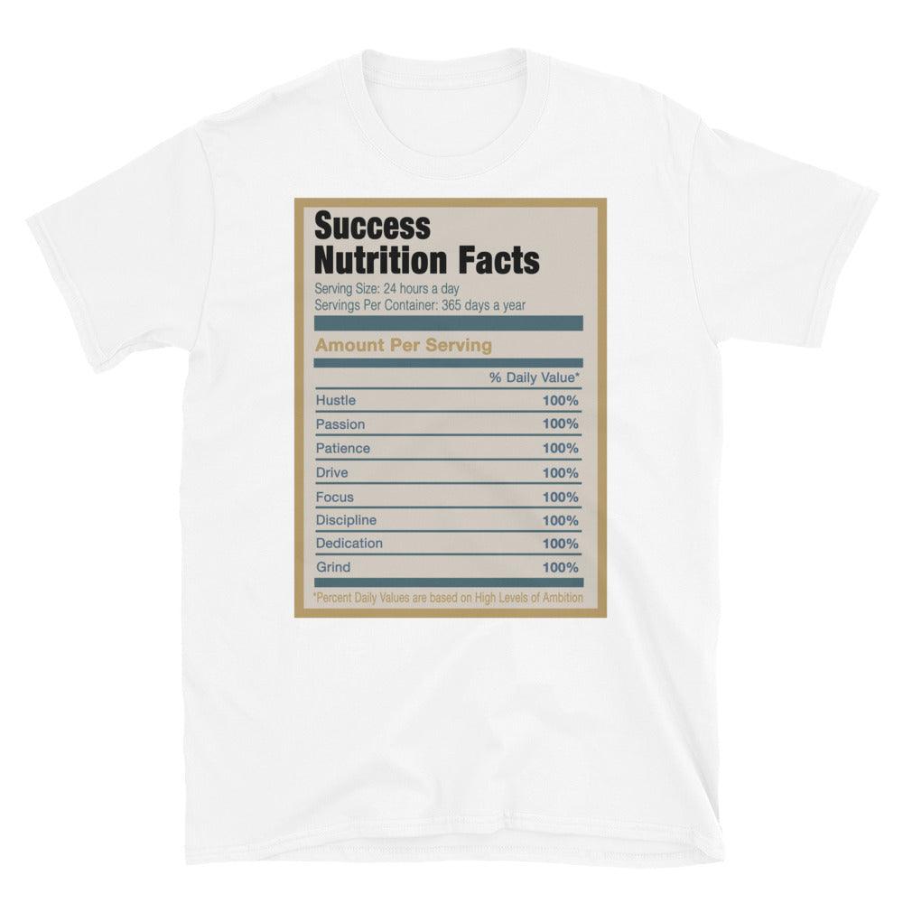 White Success Nutrition Facts Shirt Yeezy 700 V3 Kyanite photo