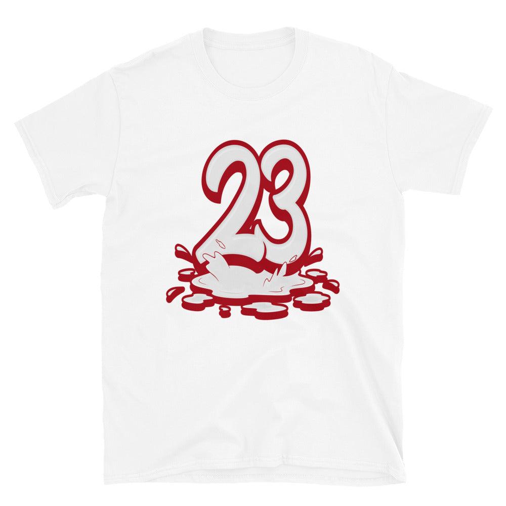 Number 23 Melting Shirt Dunk Low Next Nature White Gym Red photo