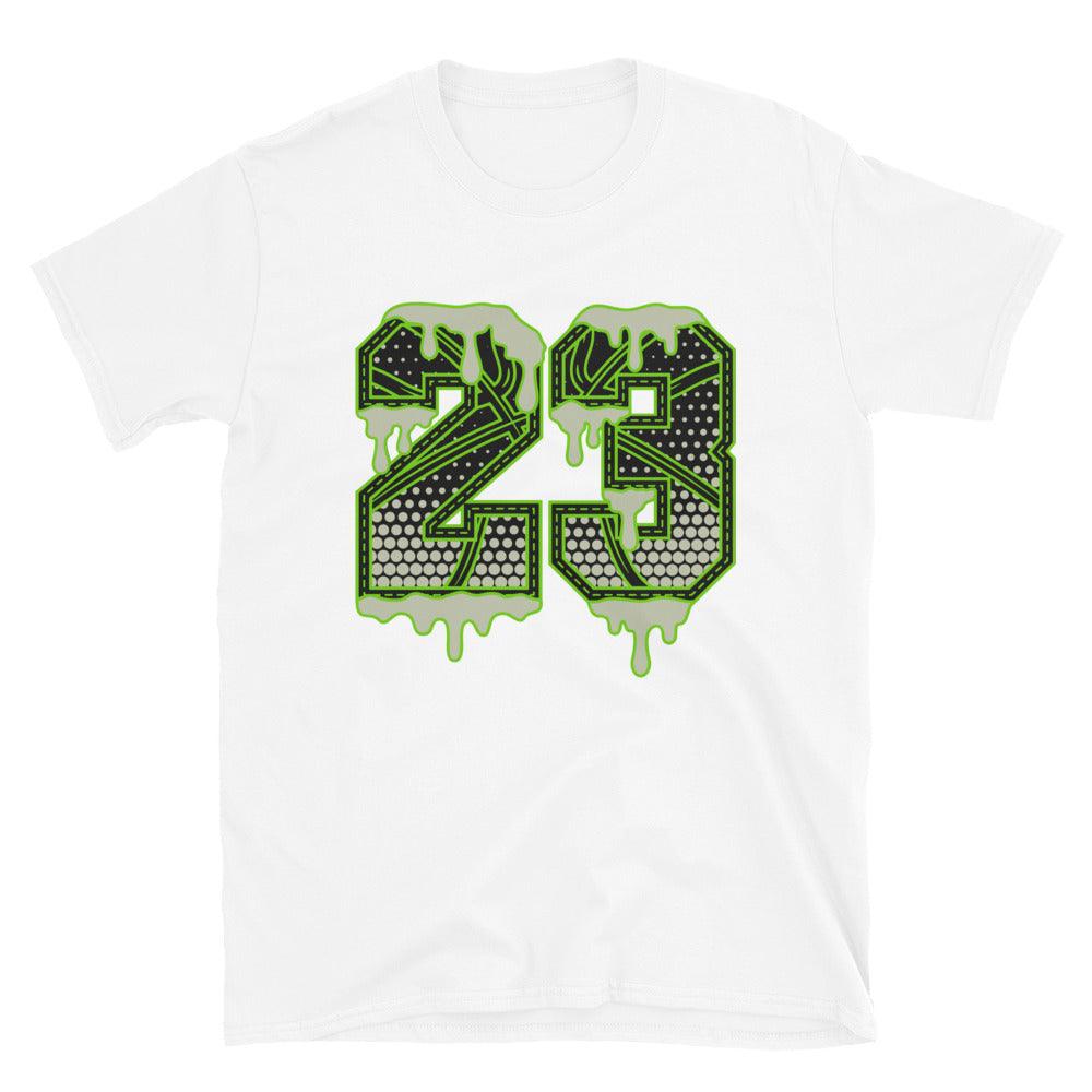 White 23 Ball Shirt AJ 6 Retro Electric Green photo