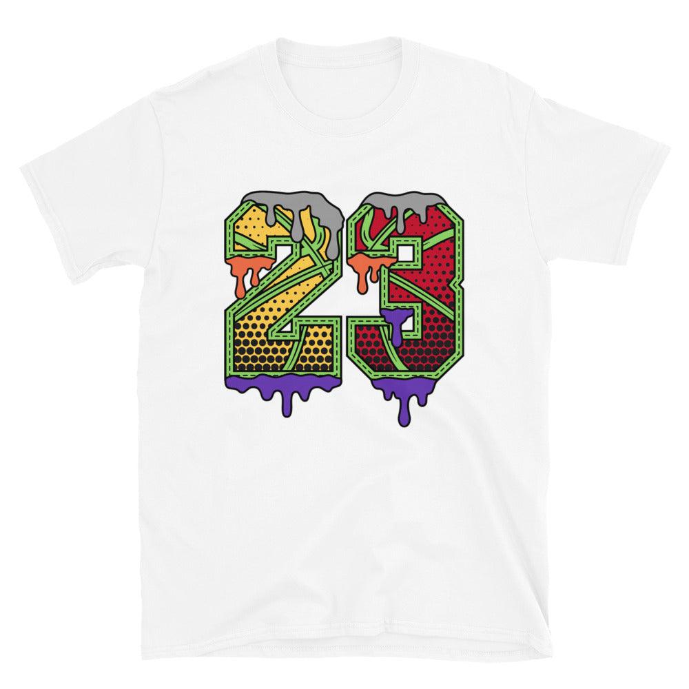 White 23 Ball Shirt AJ 5 Retro What The photo