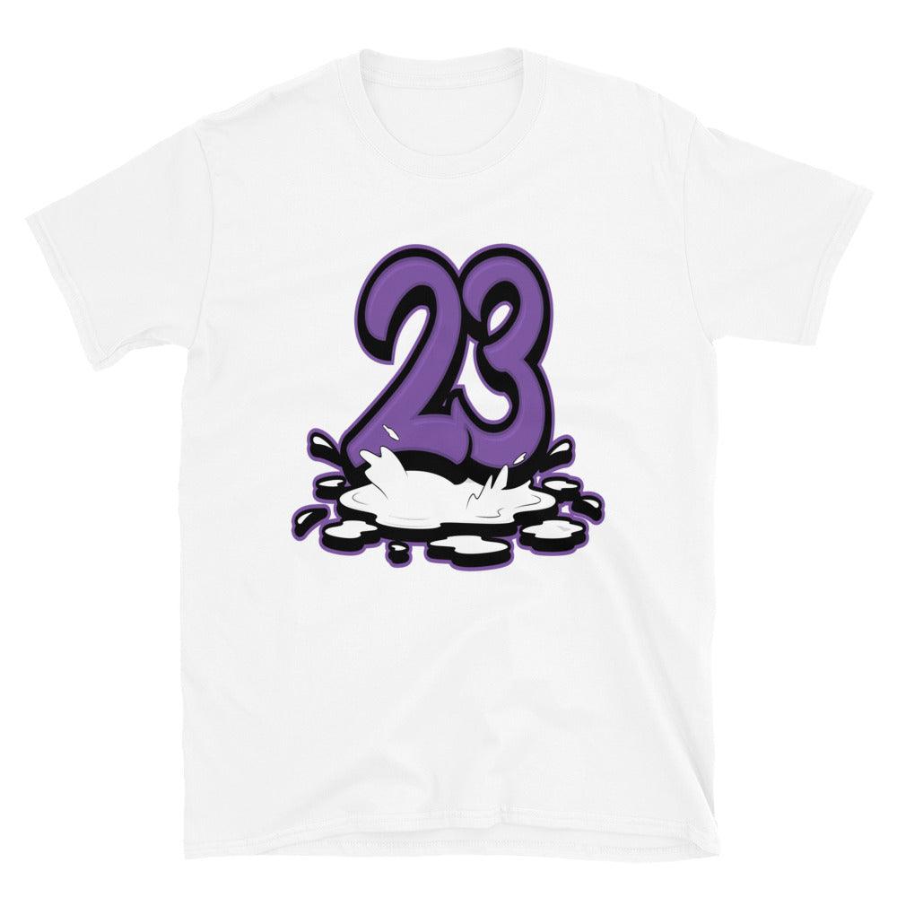 white 23 Melting Shirt AJ 1 High FlyEase Black Bright Violet photo 