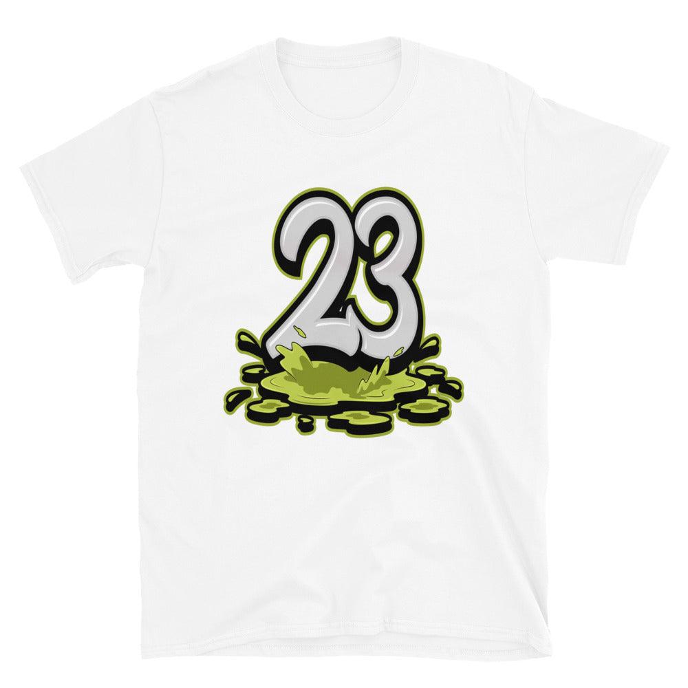 White 23 Melting Shirt AJ 1 Low Snakeskin Vivid Green photo