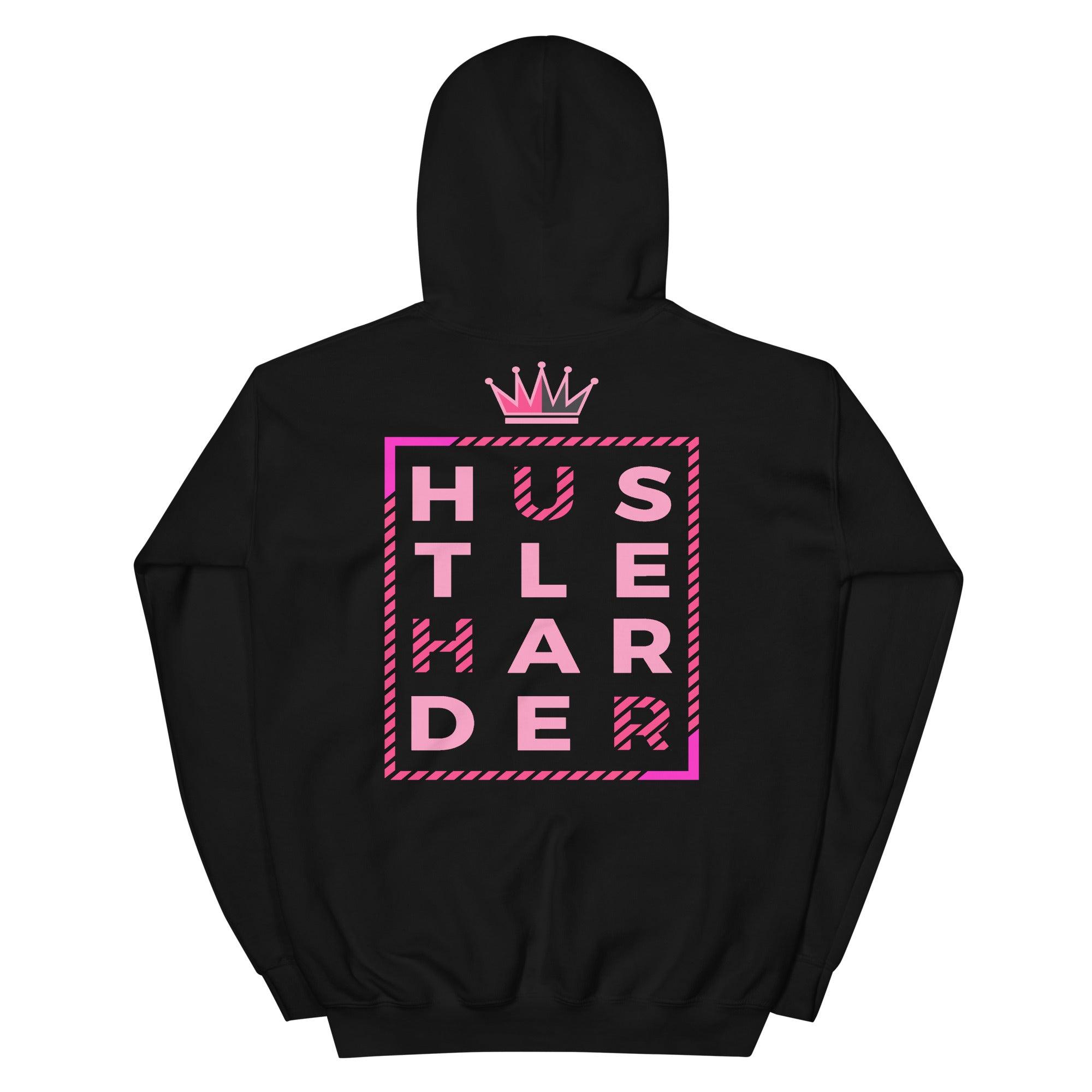 Hustle Harder Sweatshirt AJ 14s Low Shocking Pink photo