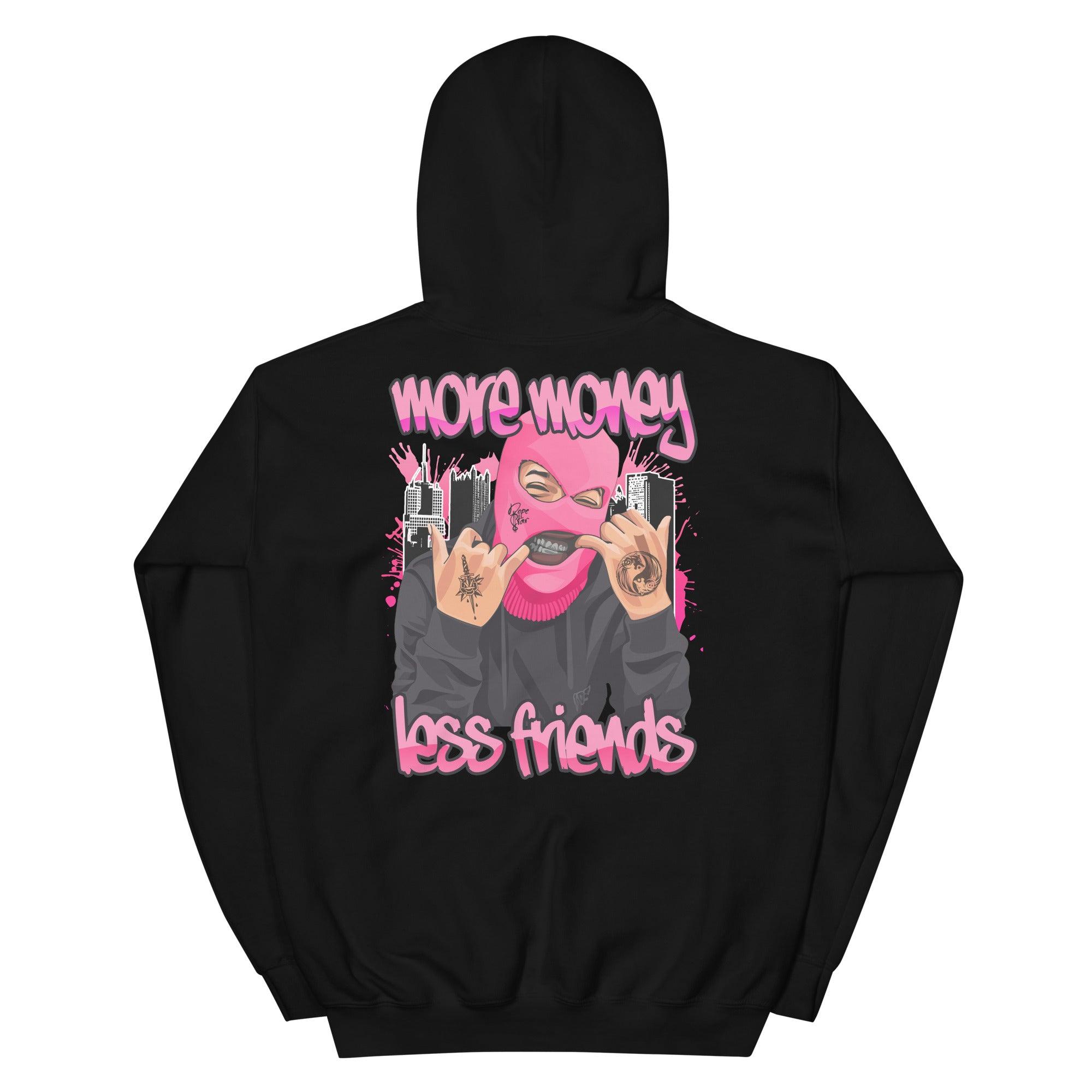 More Money Less Friends Sweatshirt AJ 14s Low Shocking Pink photo