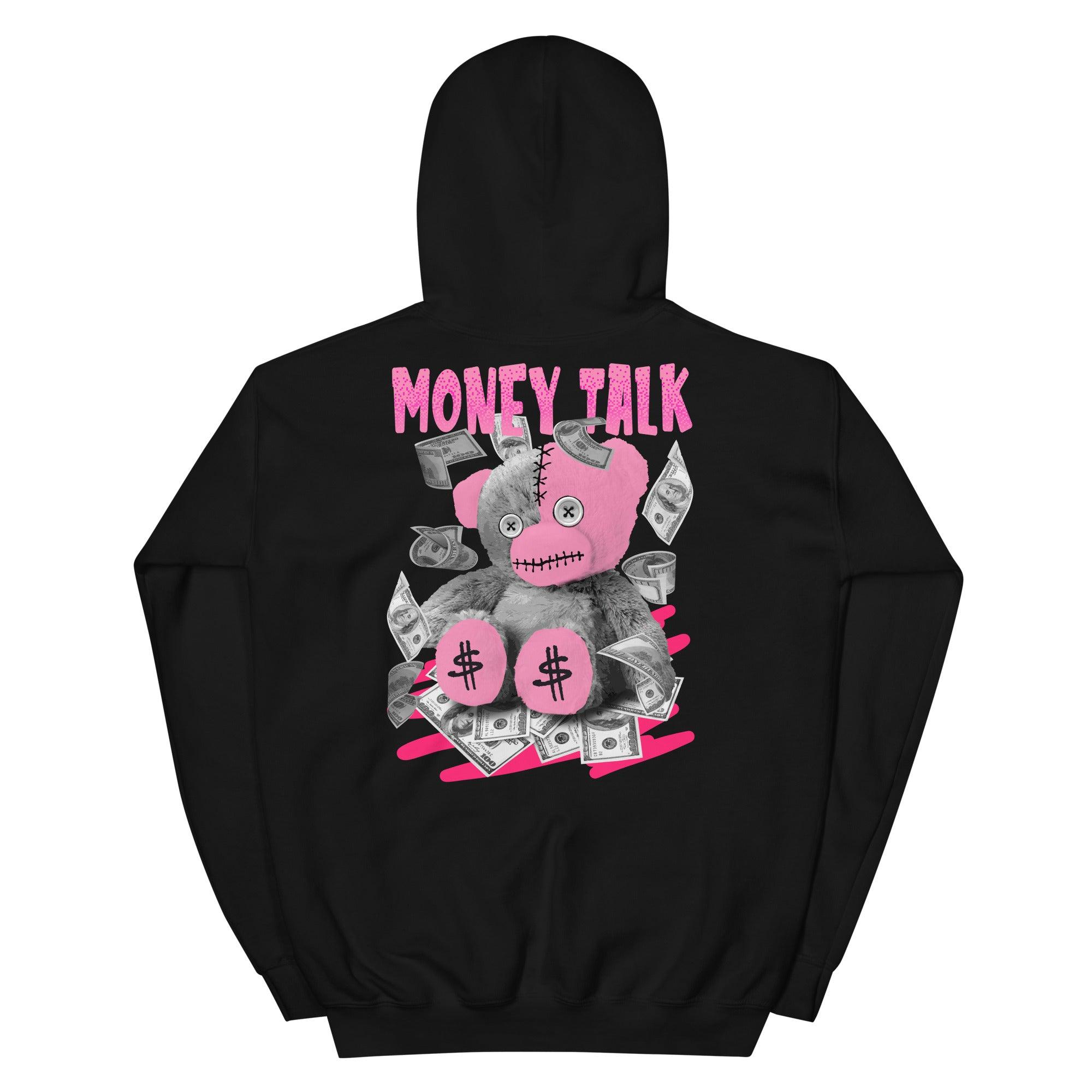 Money Talk Bear Sneaker Sweatshirt AJ 14s Low Shocking Pink photo