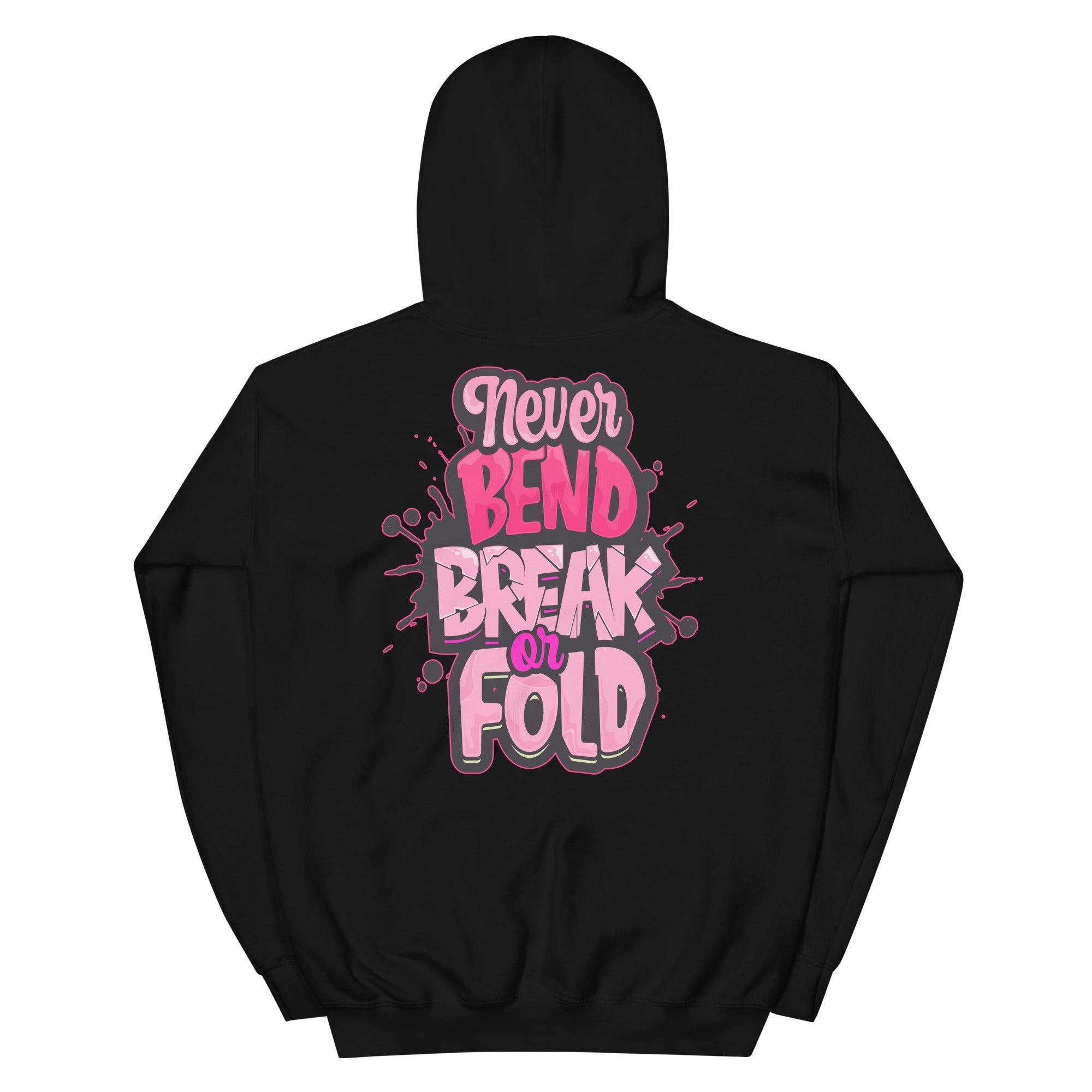 Never Bend Break or Fold Sneaker Sweatshirt AJ 14 Low Shocking Pink photo