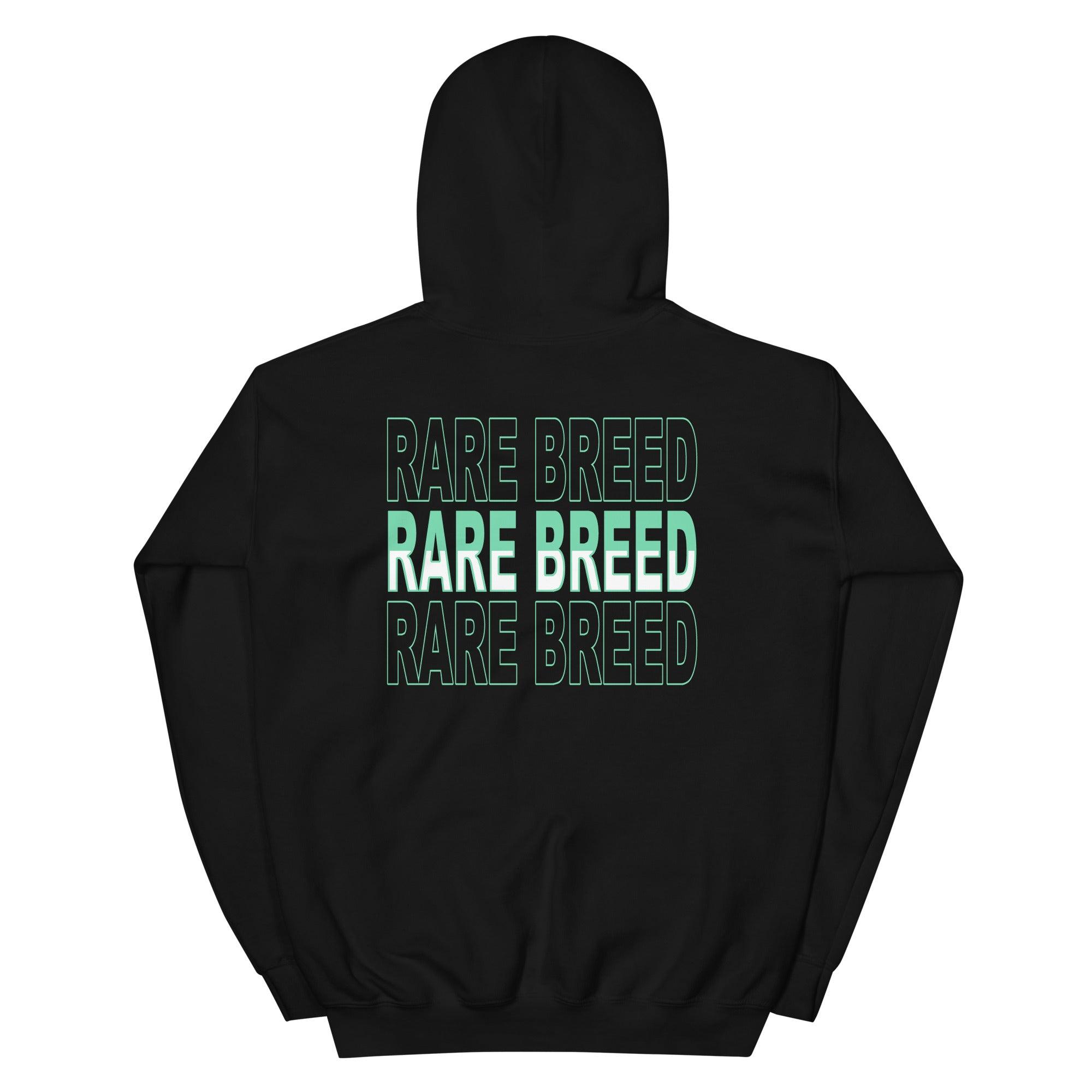 black Rare Breed Hoodie Nike Dunk Low Green Glow photo