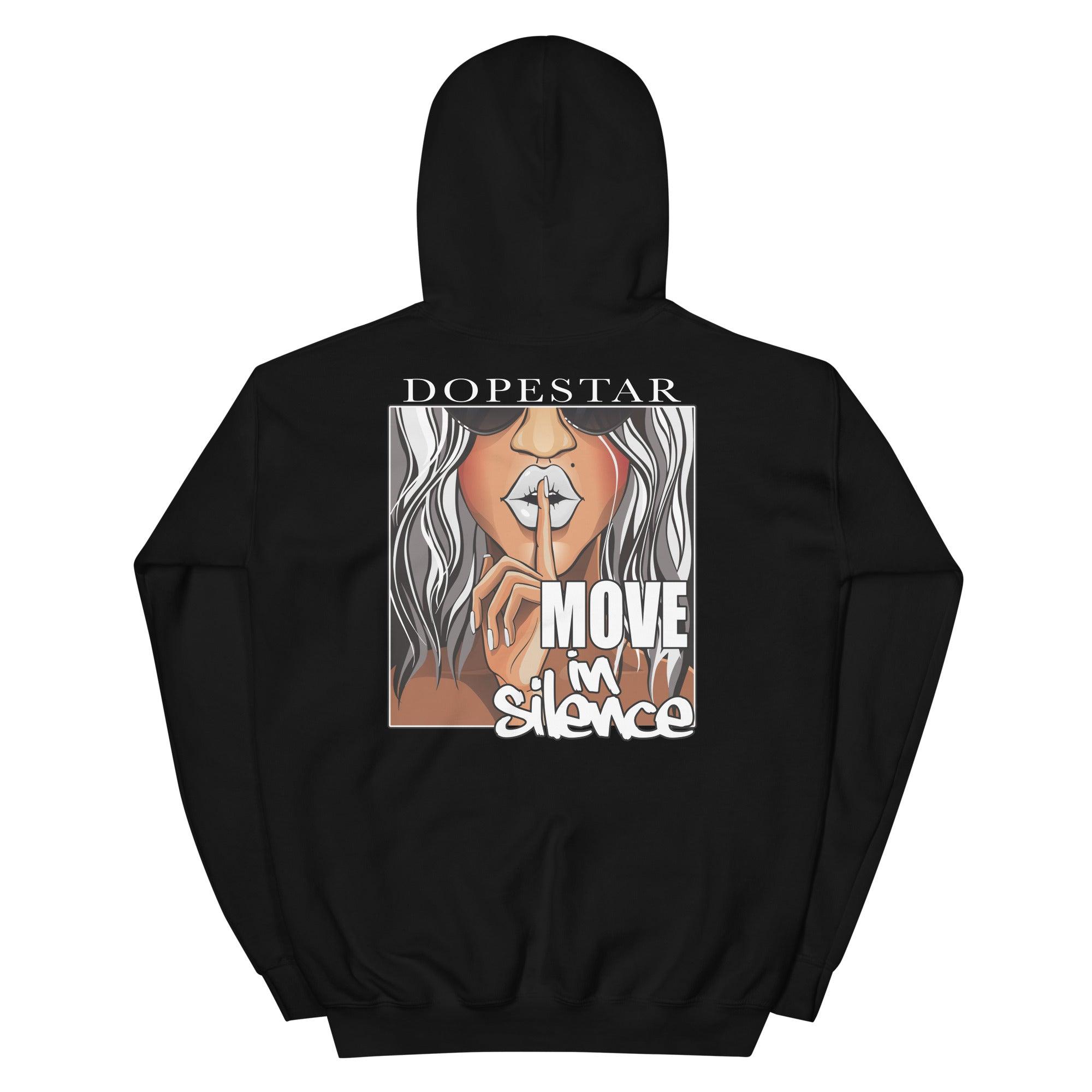Move In Silence Hooded Sweatshirt Nike Dunk Low Retro White Black photo