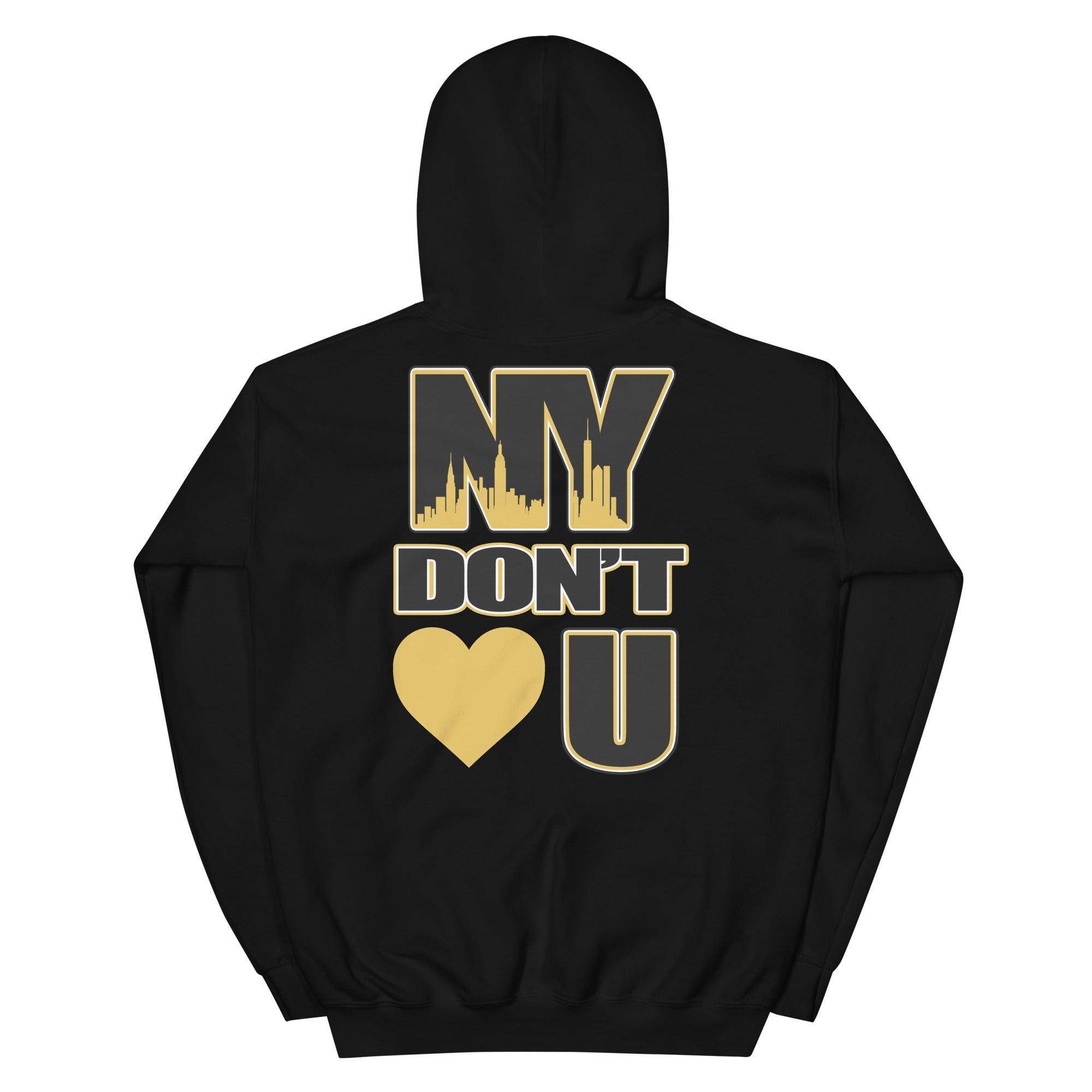 Black NY Don't Love You Hoodie Nike Dunk Low Goldenrod photo 