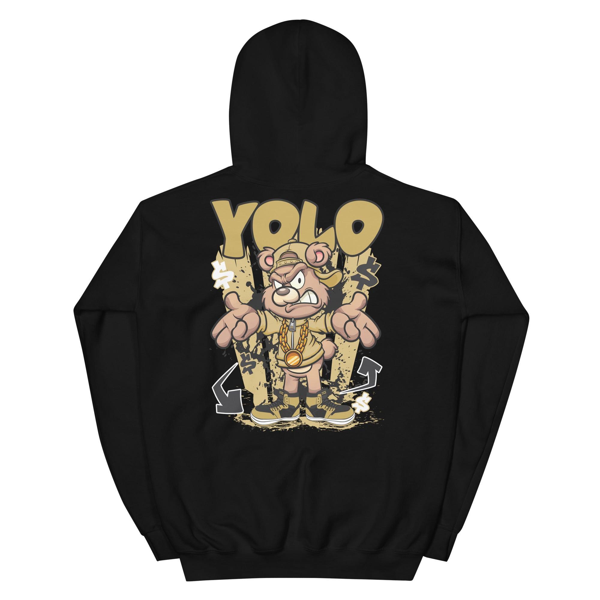 Black YOLO Hoodie Air Jordan 1 Retro High Pollen photo