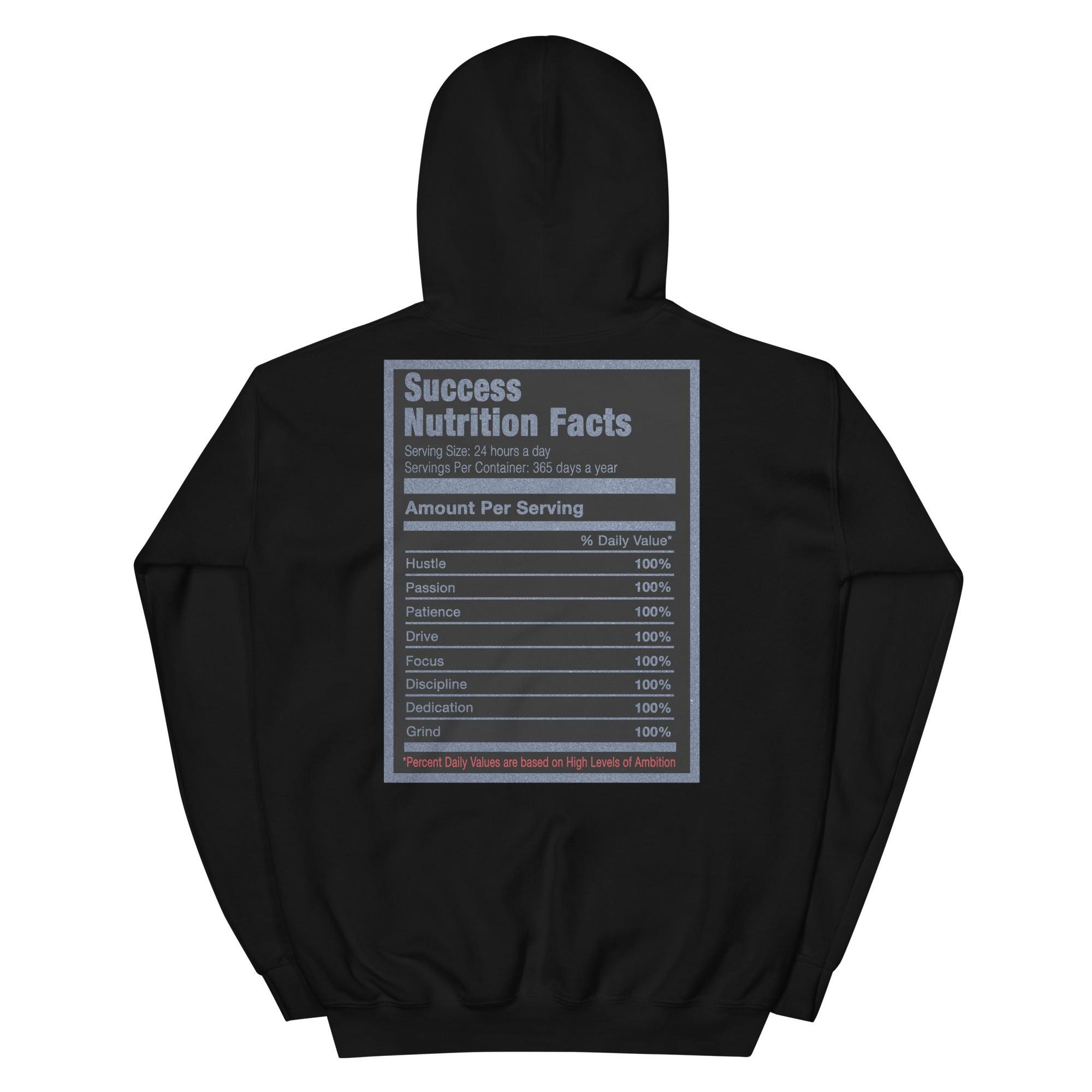 Black Success Nutrition Hoodie AJ 12 Retro Utility 2021 photo