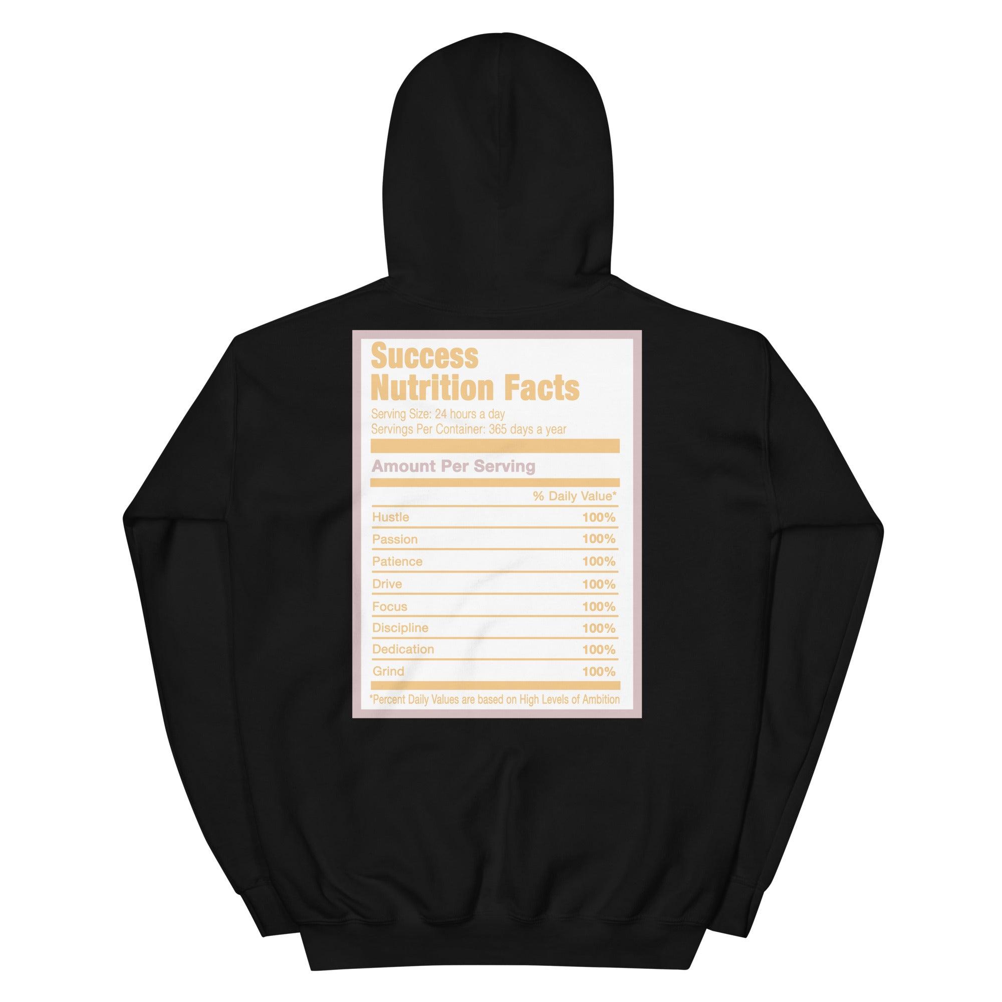 Black Success Nutrition Facts Hoodie AJ 6 Gold Hoops photo