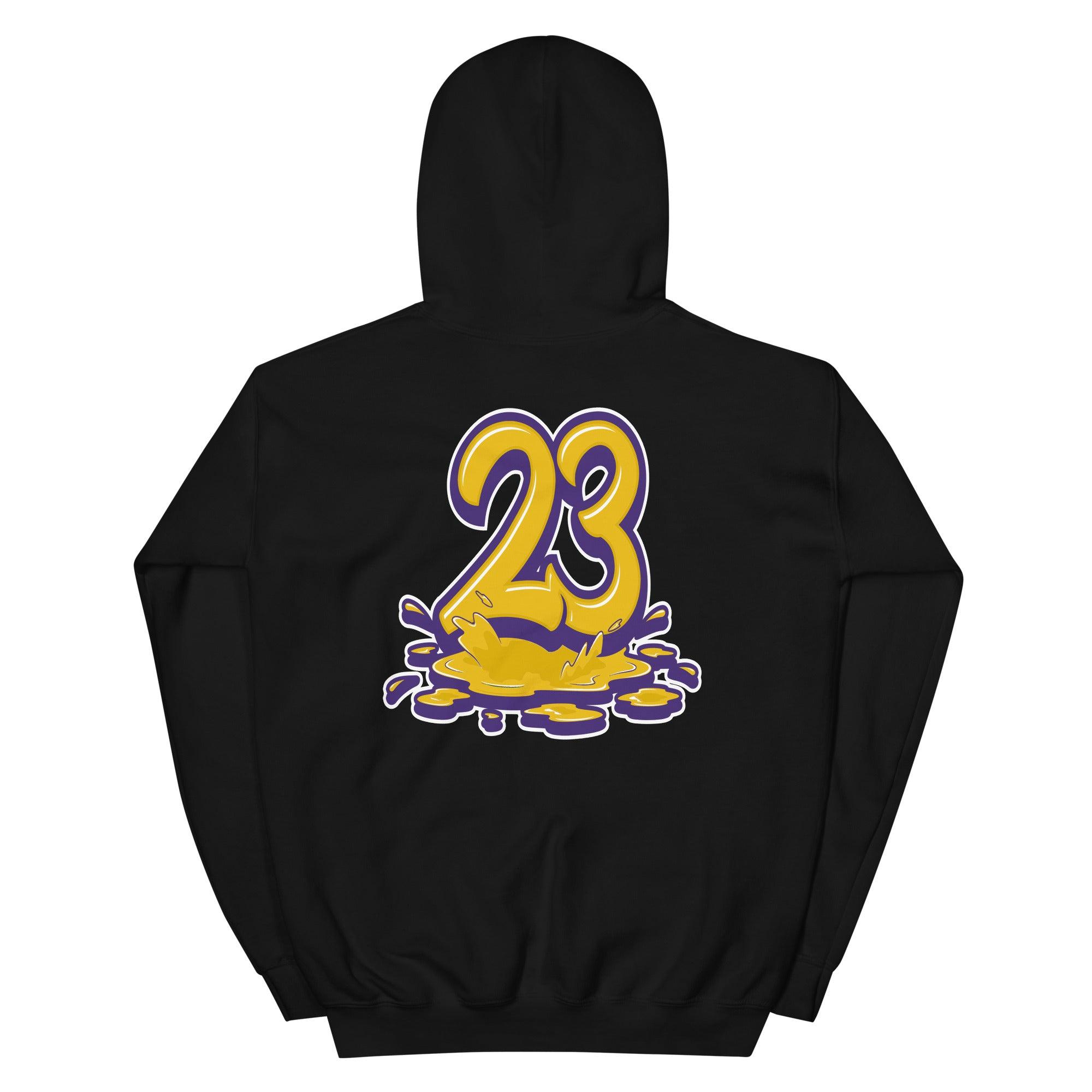 Black 23 Melting Hoodie Nike Dunk High Lakers photo