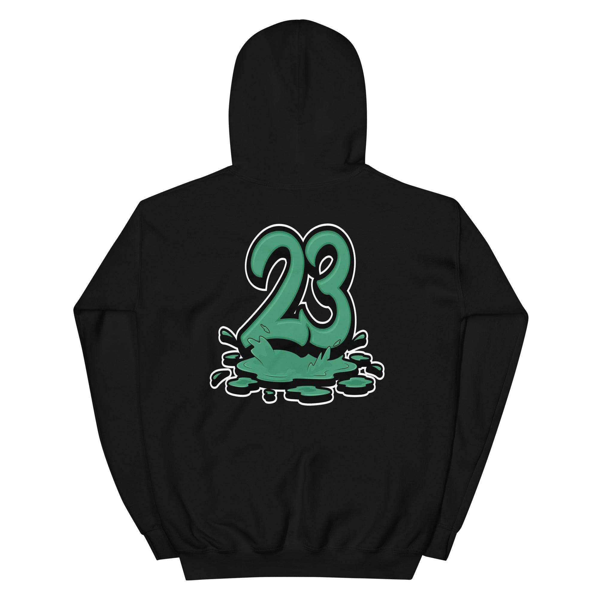 Black 23 Melting Hoodie AJ 13 Lucky Green photo