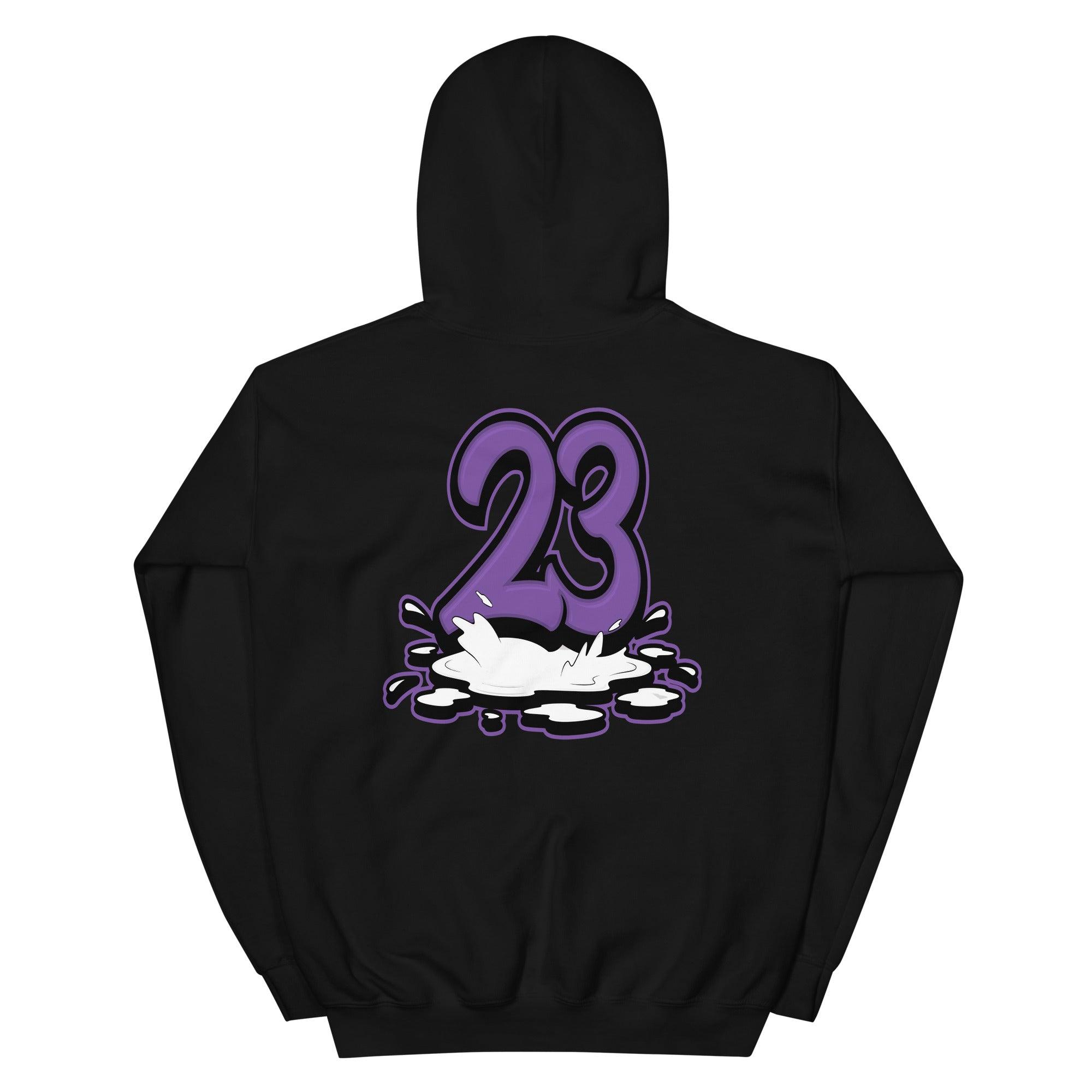 Black 23 Melting Hoodie AJ 1 High FlyEase Black Bright Violet photo