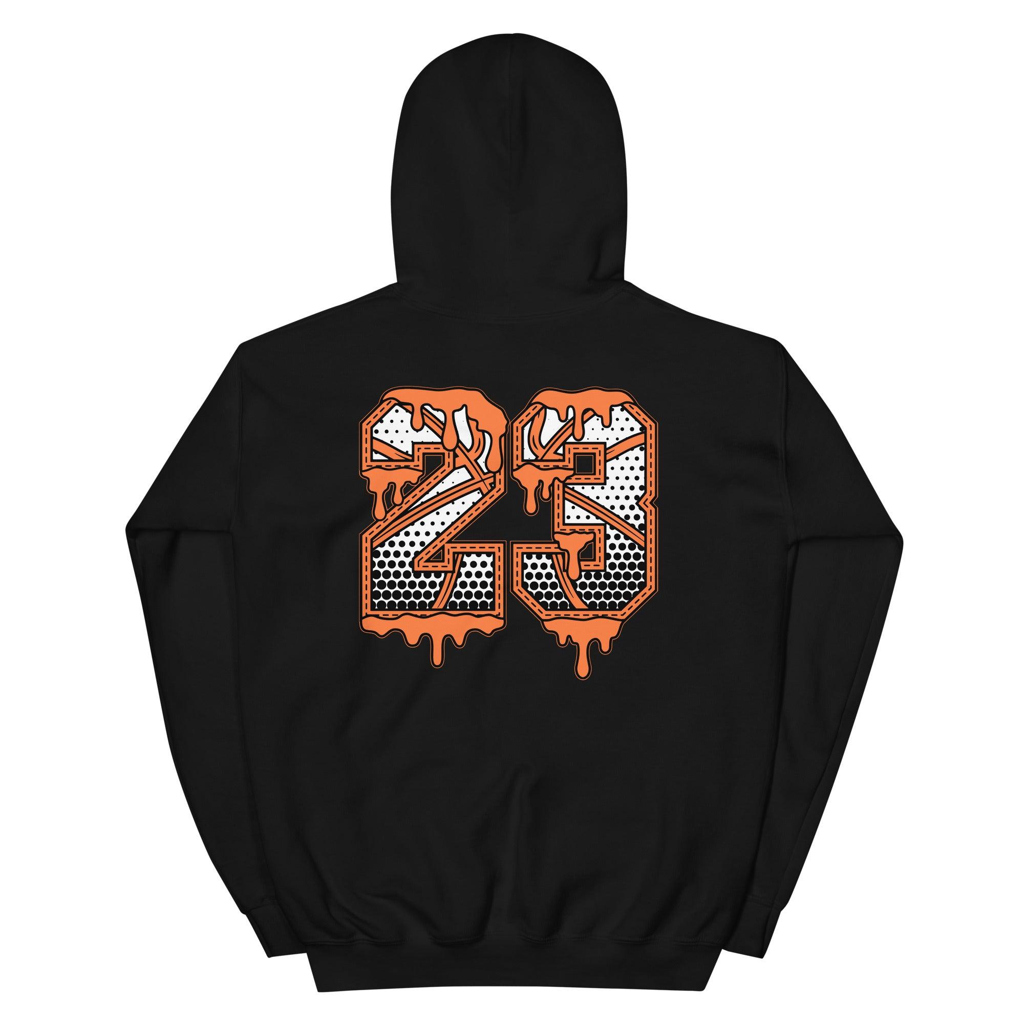 Black 23 Ball Hoodie AJ 1 Retro High Electro Orange photo