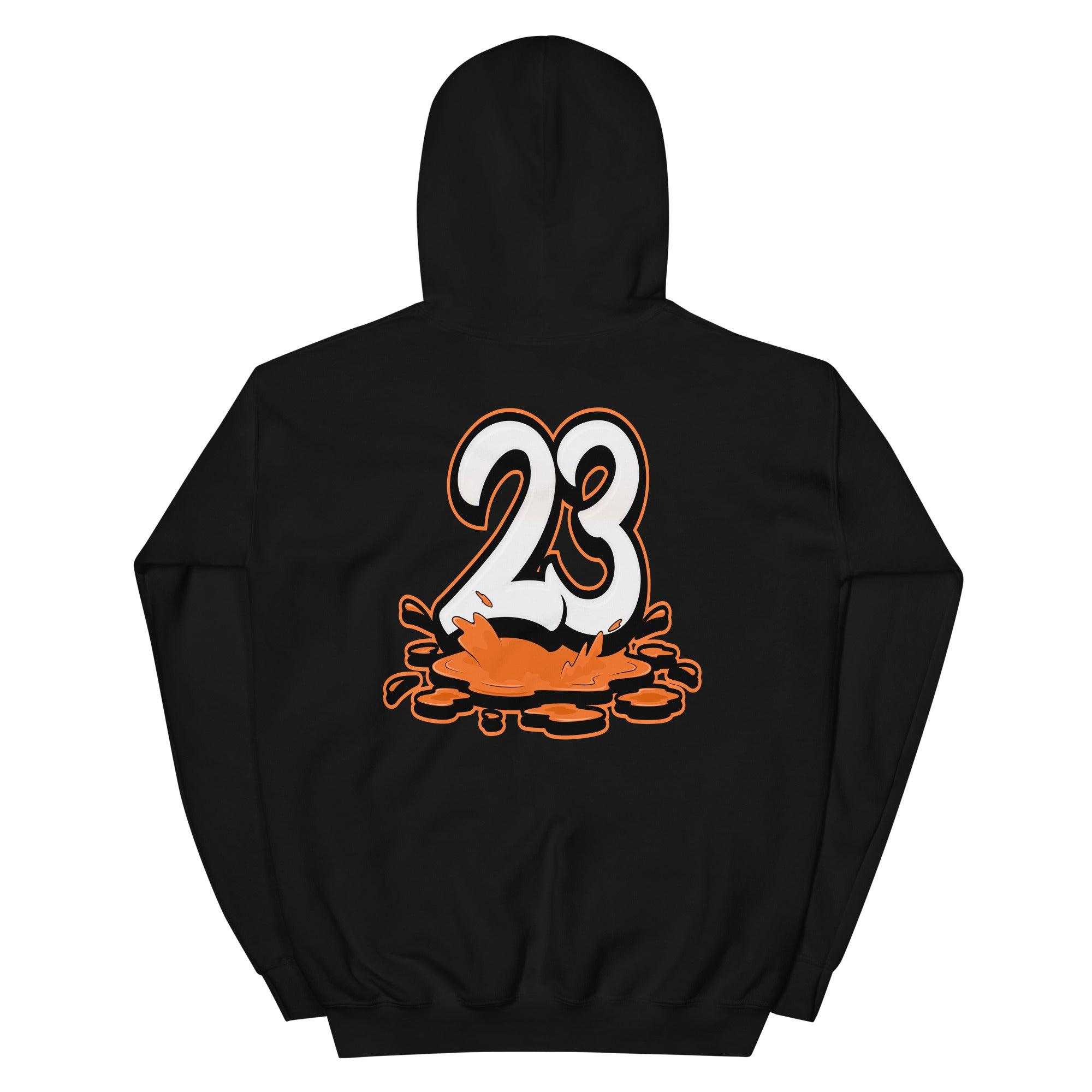 Black 23 Melting Hoodie AJ 1 Retro High Electro Orange photo