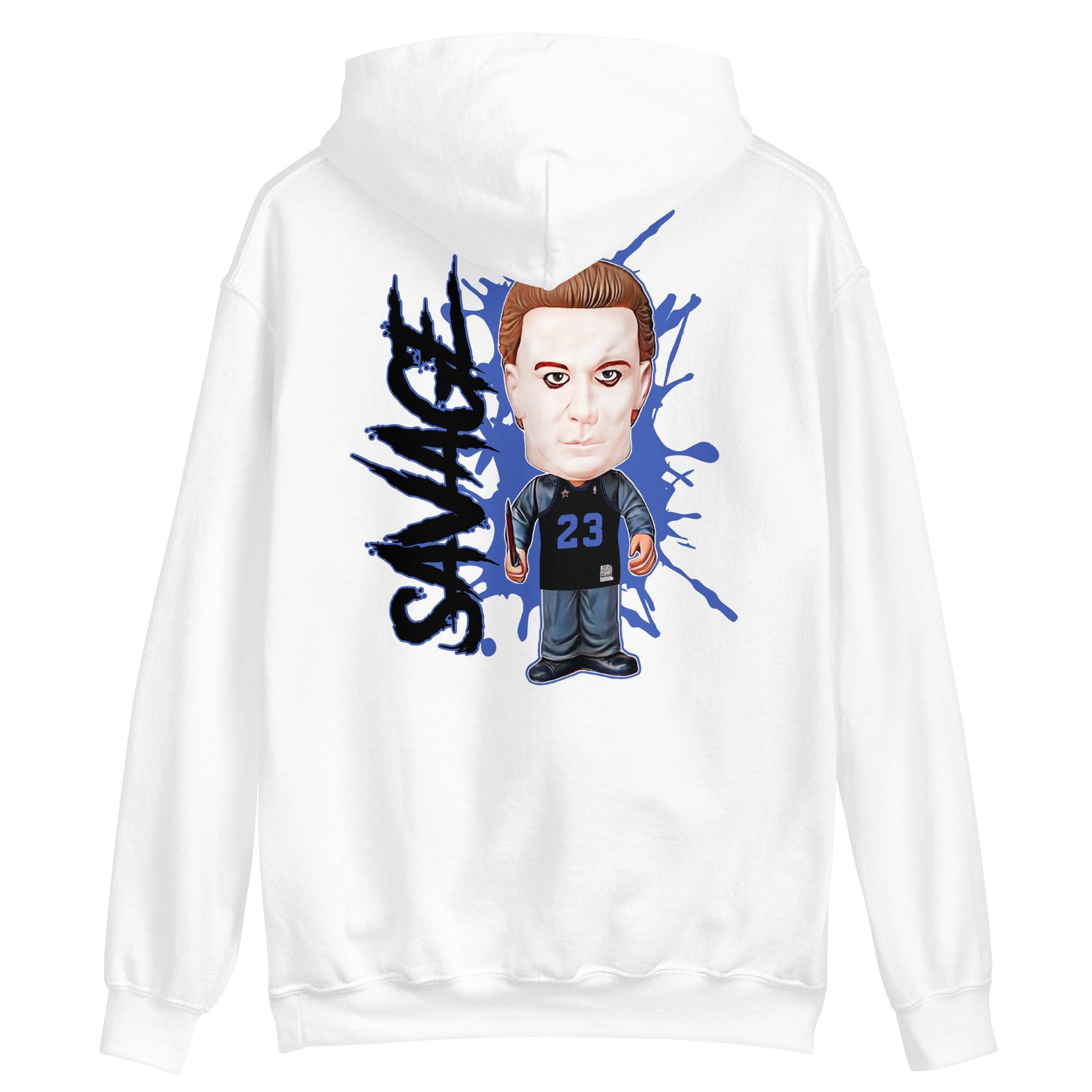 White Michael Myers Sneaker Hoodie for Yeezy Boost 350 V2 Dazzling Blue photo