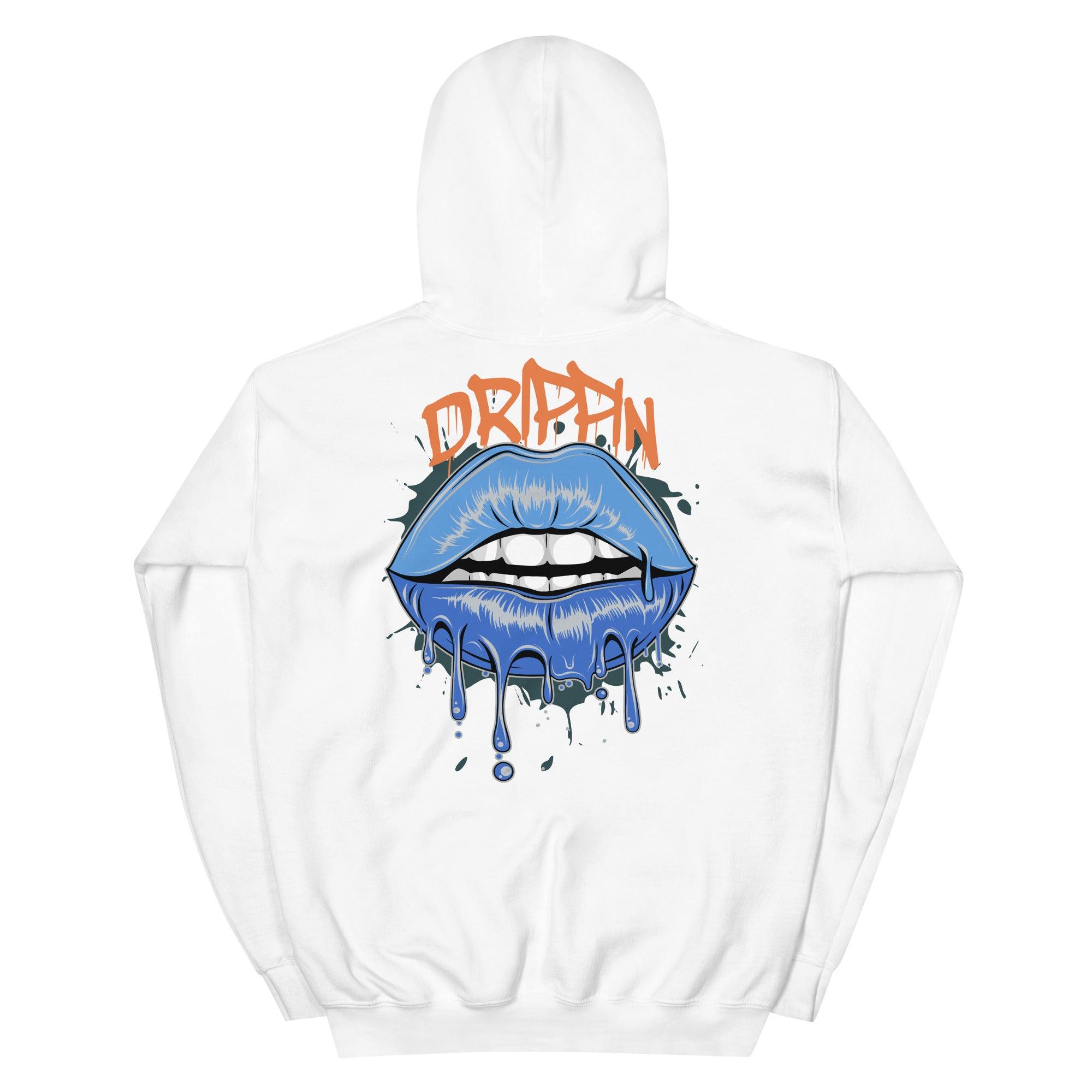 Drippin Lips Sneaker Sweatshirt Yeezy Boost 700 Bright Blue photo