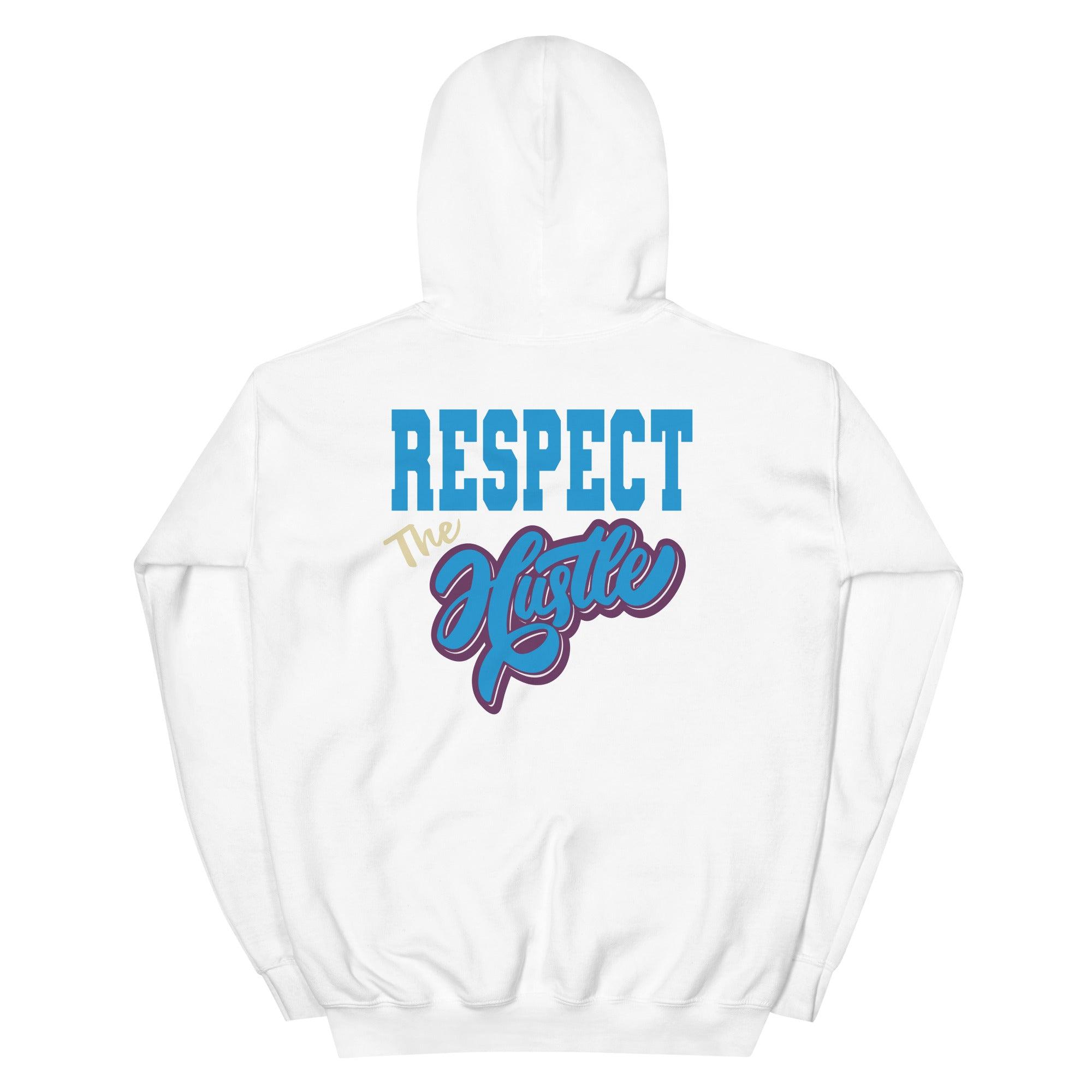 White Respect The Hustle Hoodie Nike Dunk Low Undefeated 5 On It Dunk vs AF1 photo