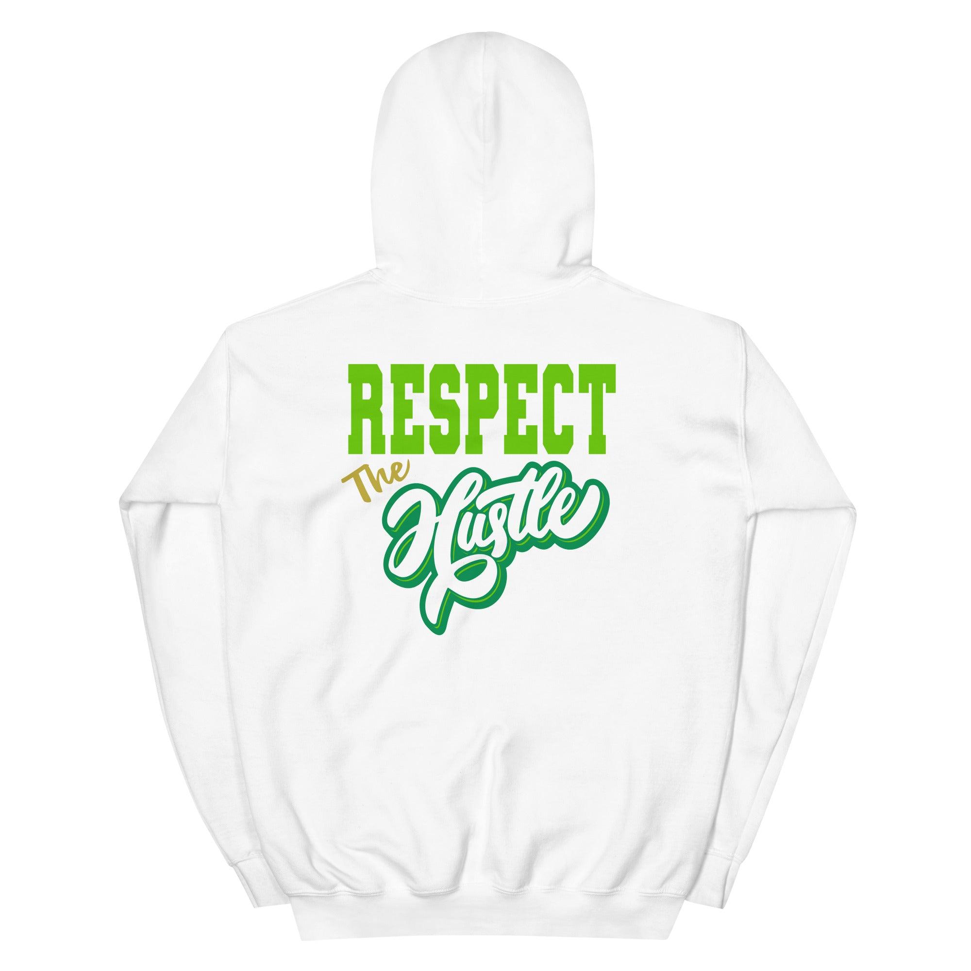 White Respect The Hustle Hoodie Nike Air Max 90 St Patricks Day 2021 photo