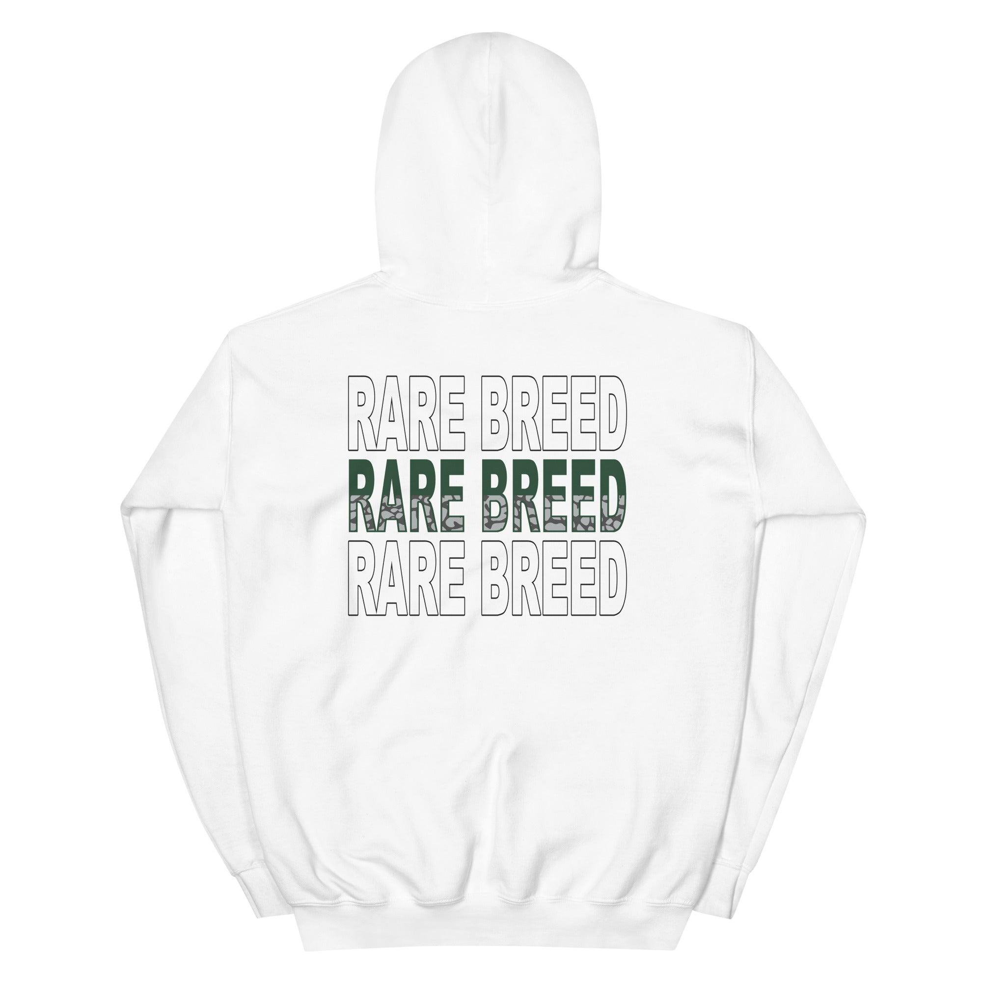 White Rare Breed Hoodie Jordan 3s Pine Green photo