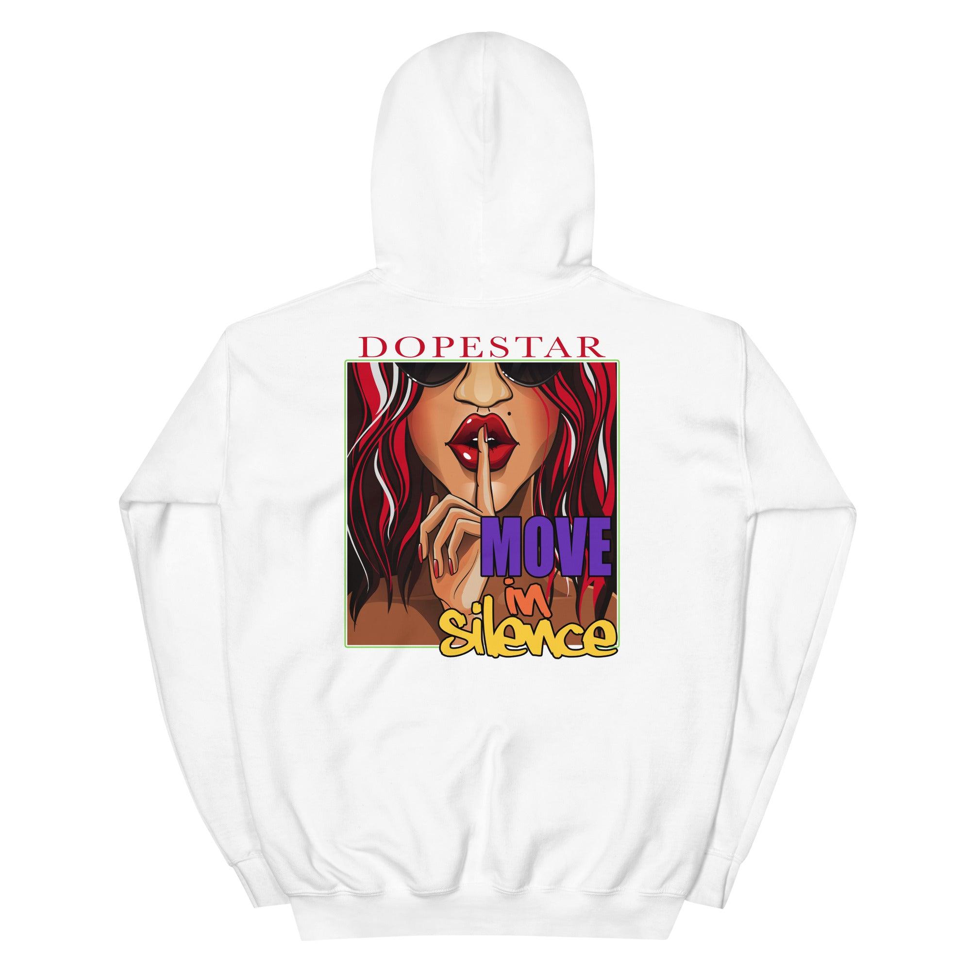 White Move In Silence Hoodie AJ 5 Retro What The photo