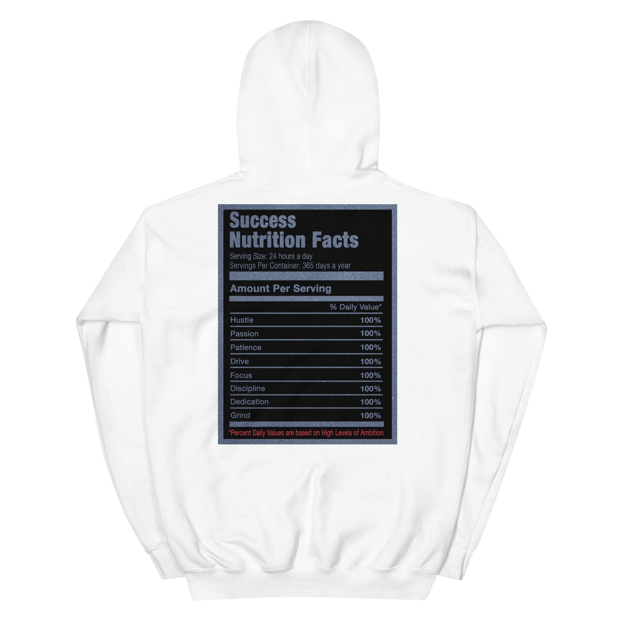 White Success Nutrition Hoodie AJ 12 Retro Utility 2021 photo