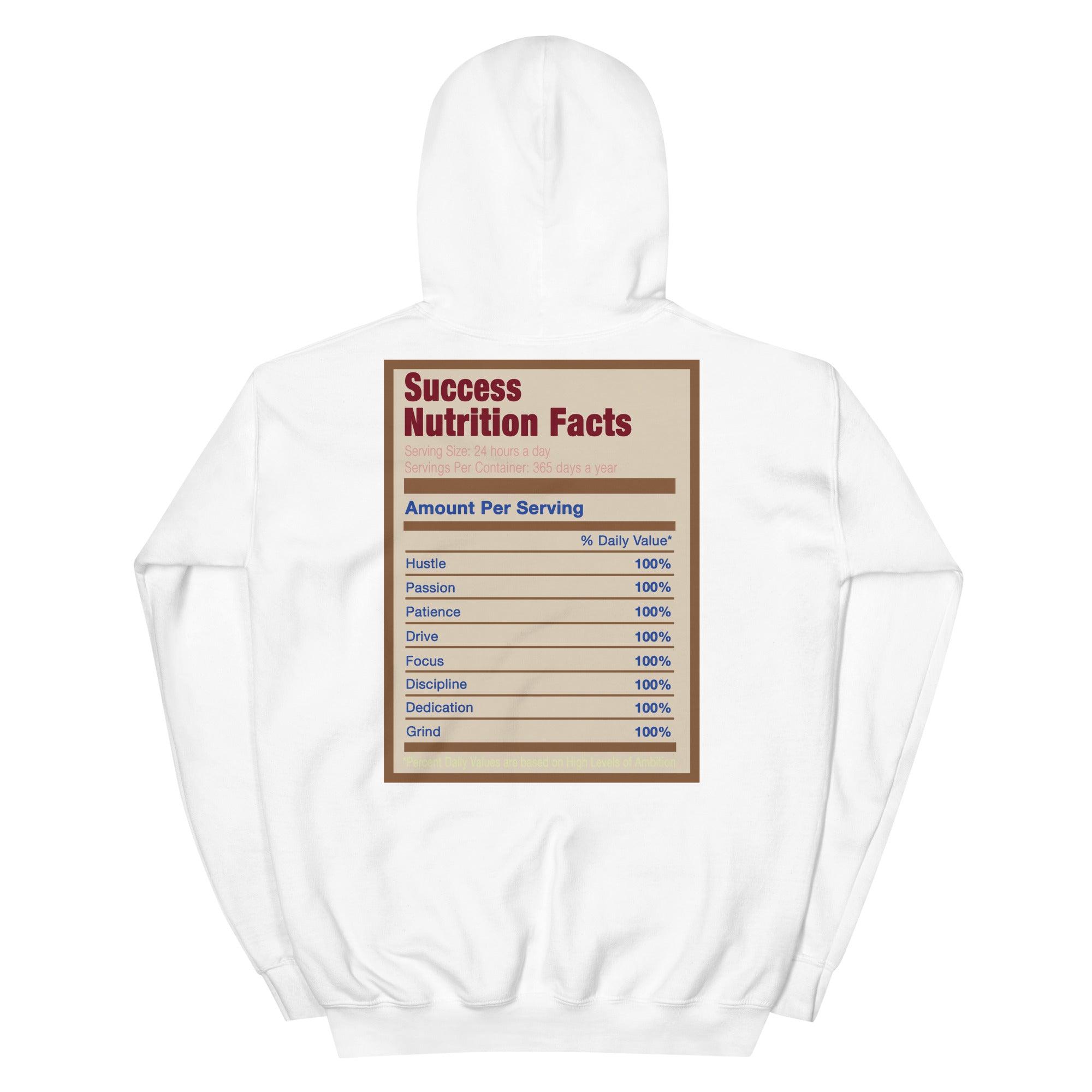 White Success Nutrition Facts Hoodie AJ 4 Wild Things photo