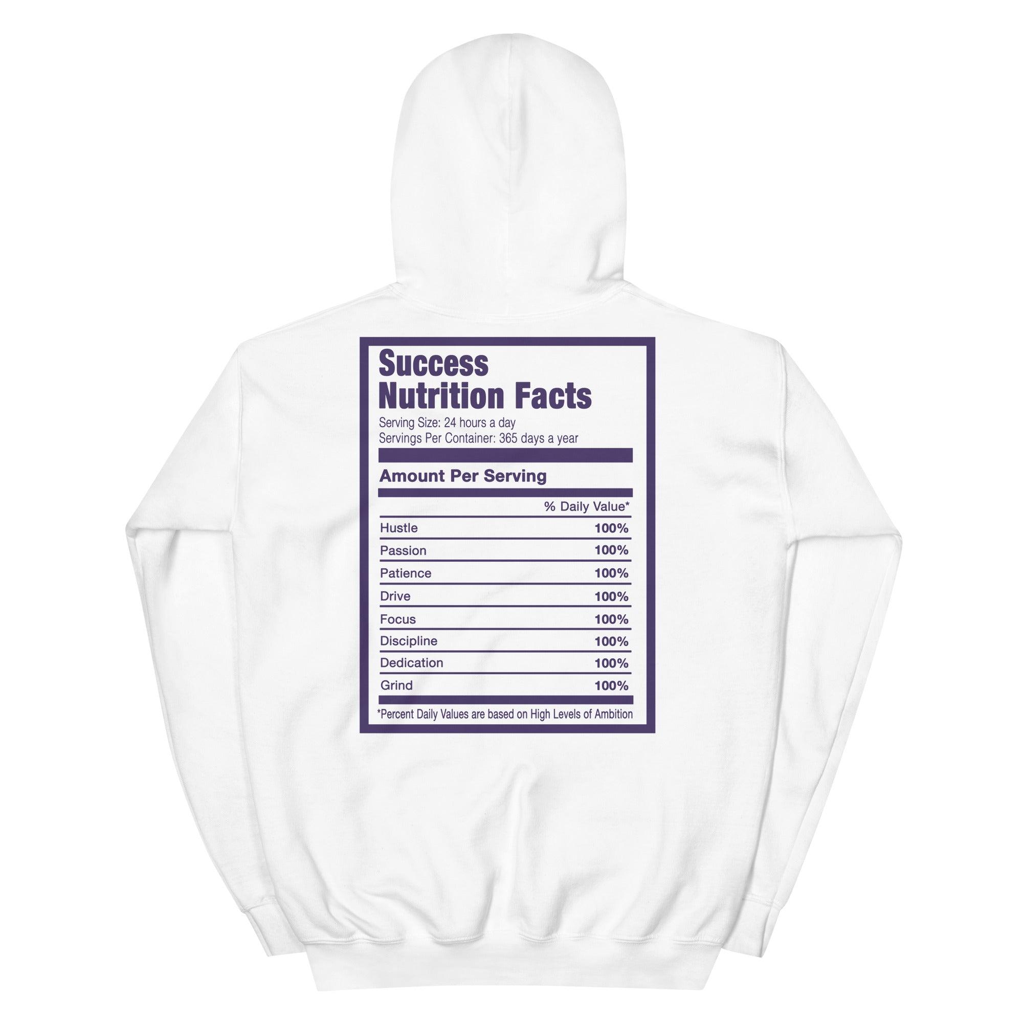 White Success Nutrition Hoodie Nike Dunk Low Championship Court Purple photo