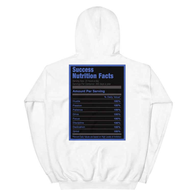 White Success Nutrition Hoodie Yeezy Boost 350 V2 Dazzling Blue photo
