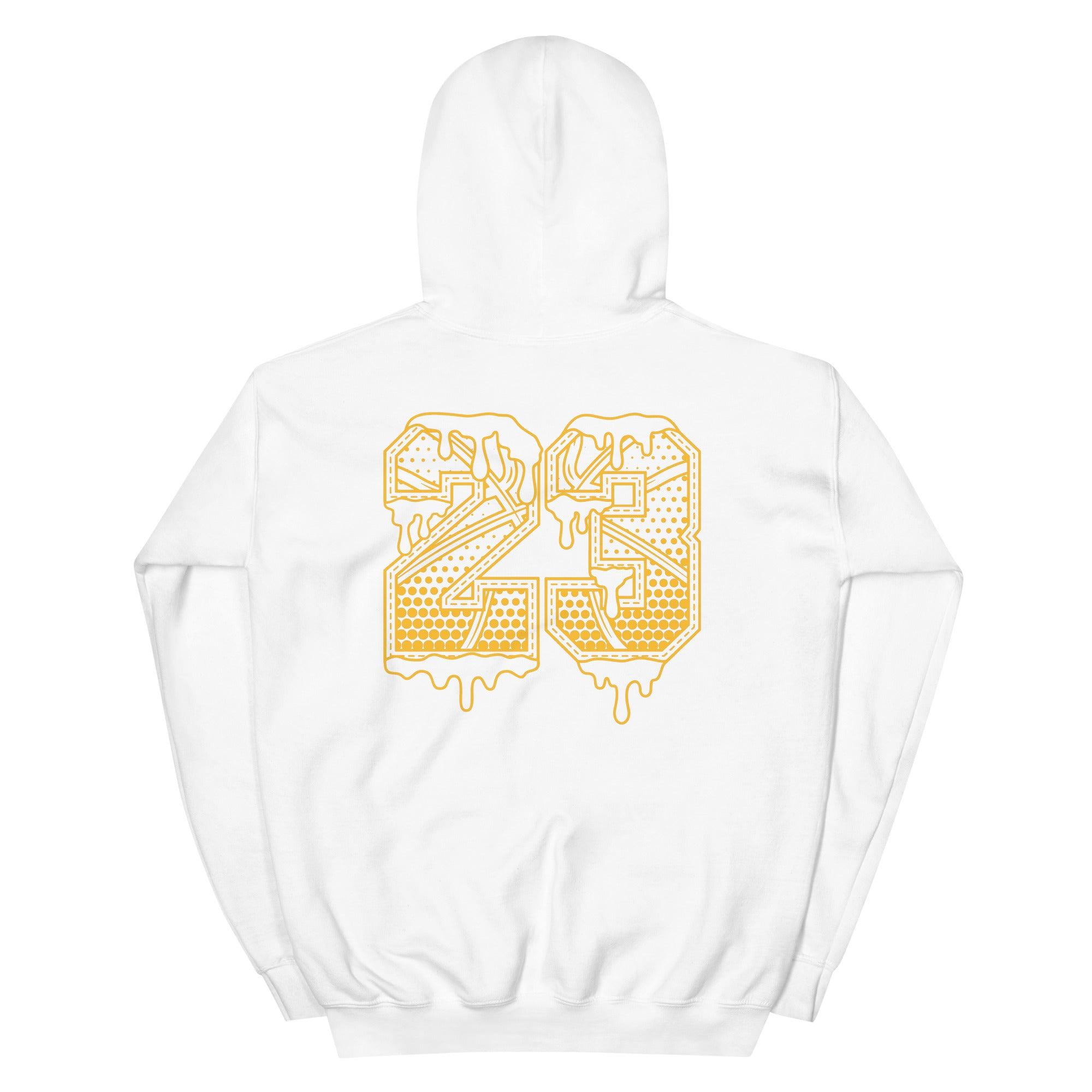 23 Ball Sneaker Sweatshirt AJ 1 Mid White University Gold photo