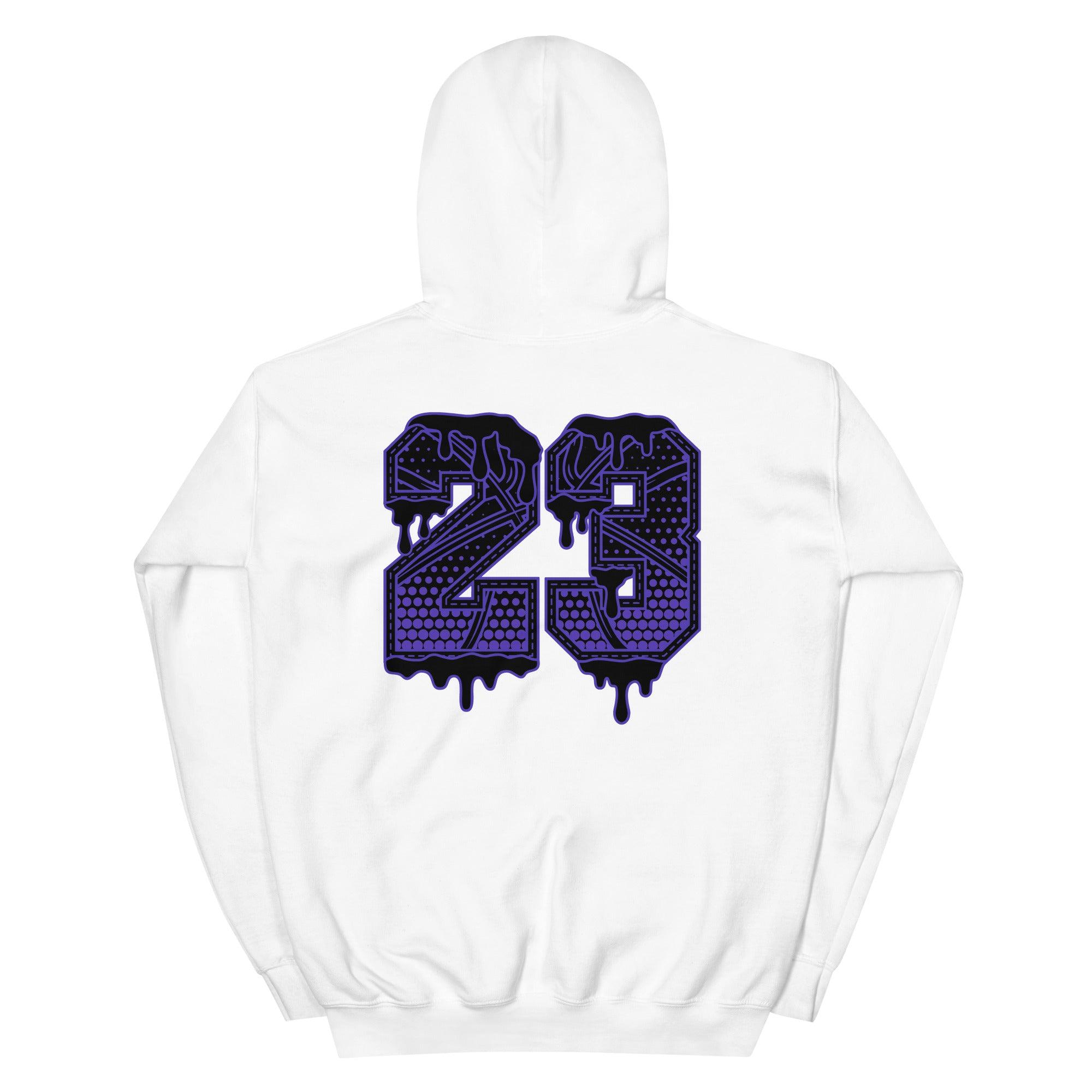 White 23 Ball Hoodie AJ 12 Retro Black Dark Concord photo