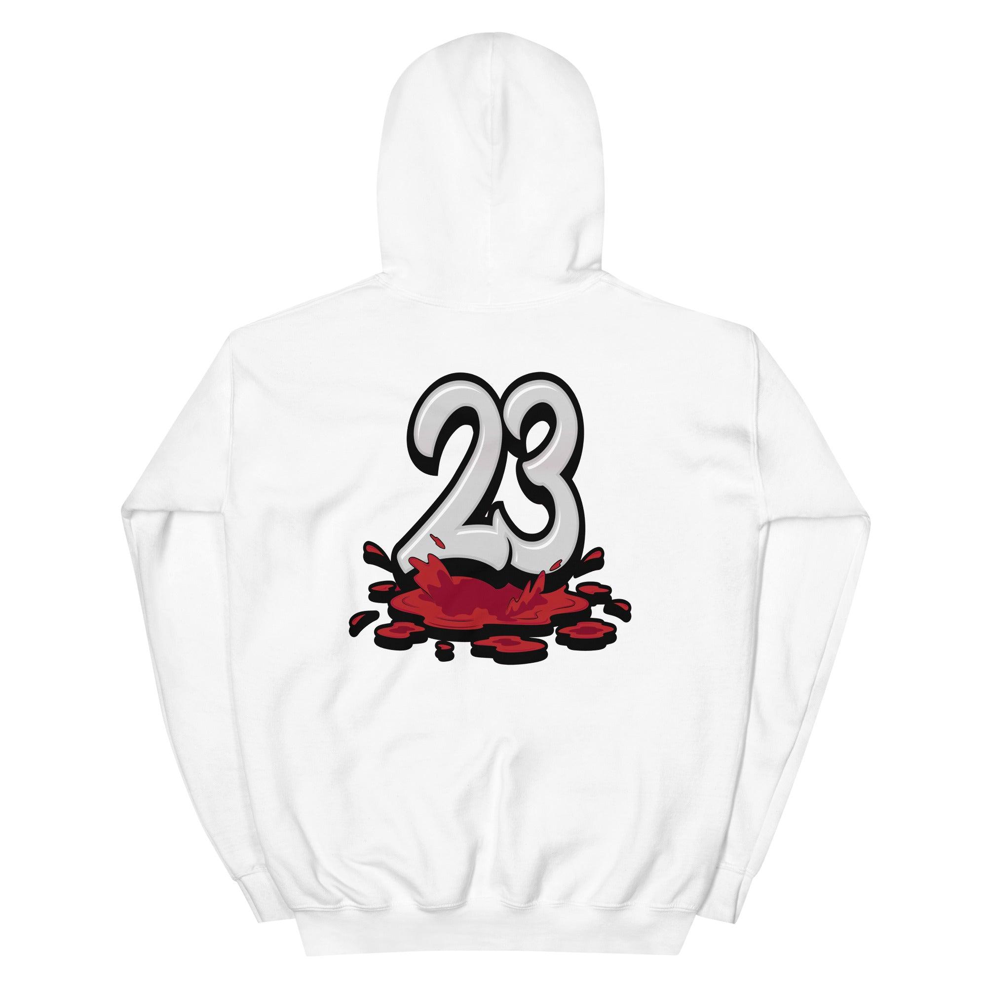 White 23 Melting Hoodie AJ 2 Retro OG Chicago photo