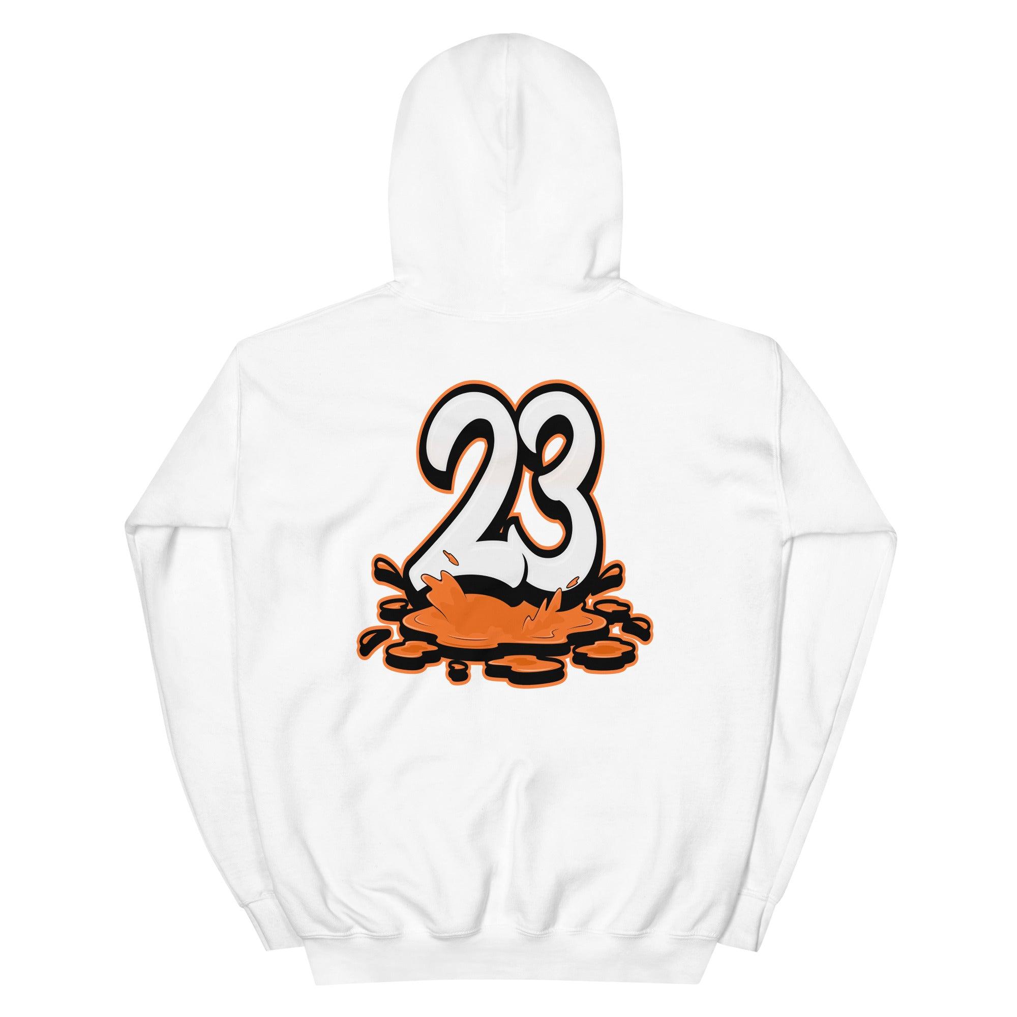 White 23 Melting Hoodie AJ 1 Retro High Electro Orange photo