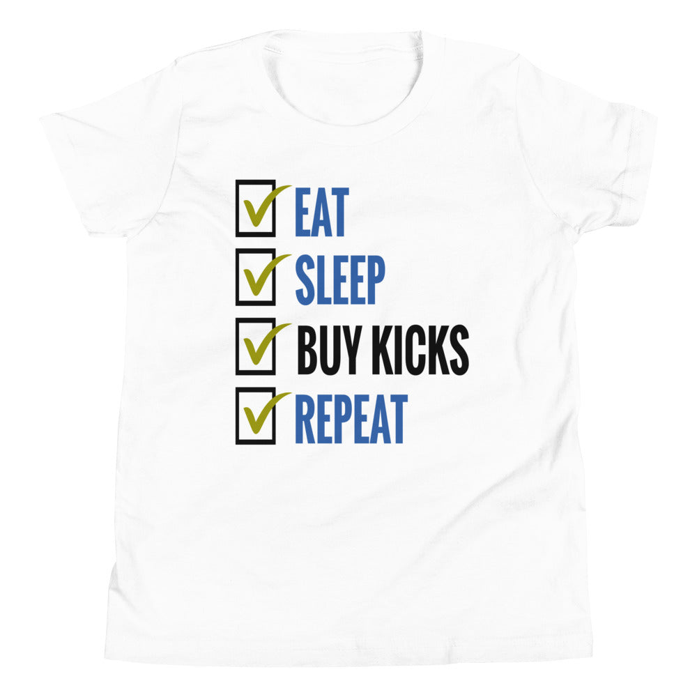 white Eat Sleep Kicks Shirt Nike Air Griffey Max 1 Varsity Royal photo