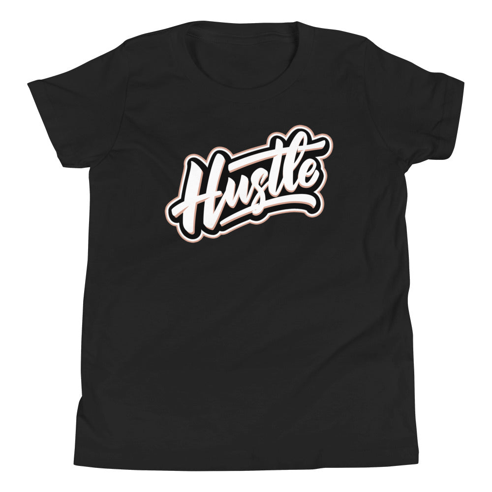 Hustle Shirt AJ 1 Mid Arctic Orange Black Toe Sneakers photo